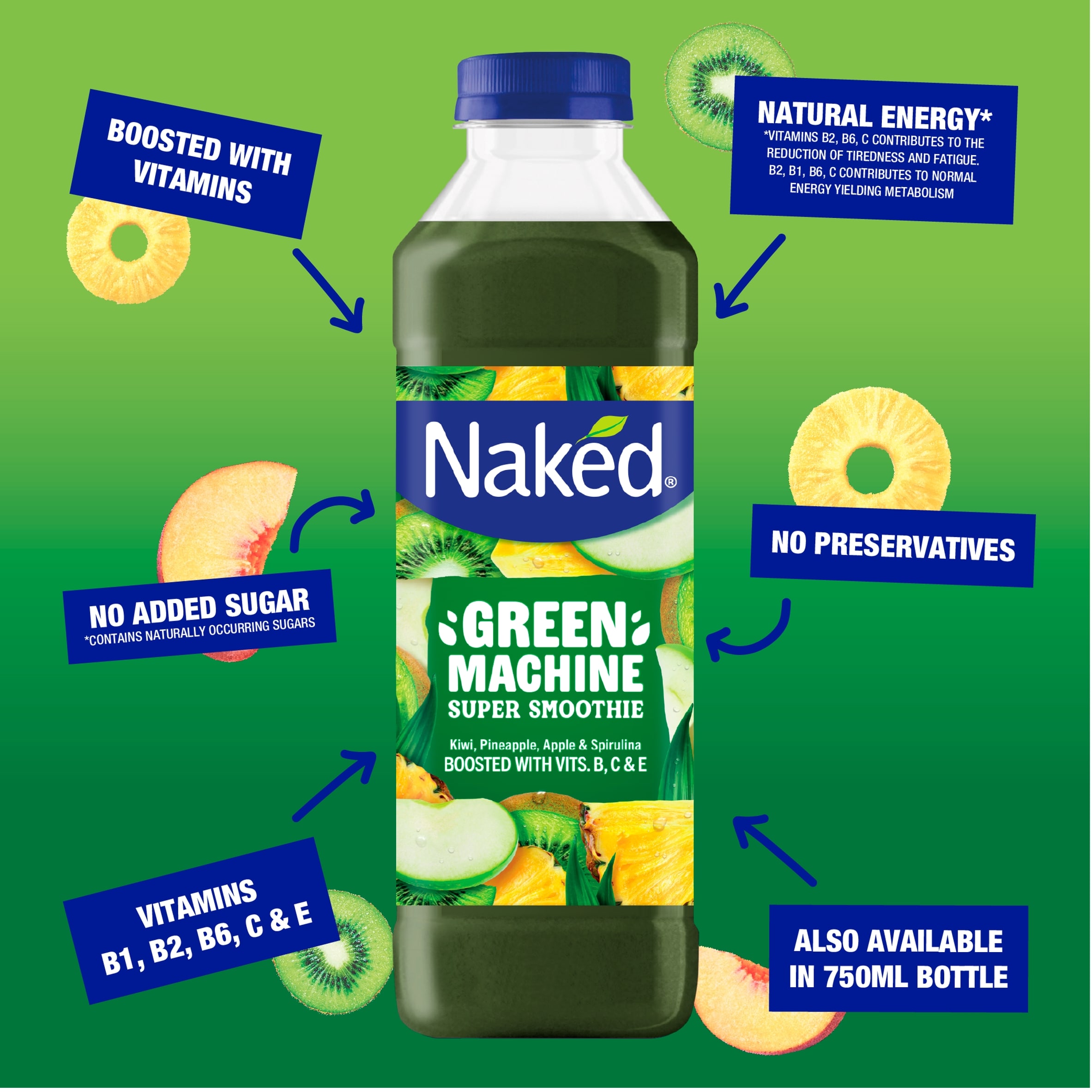 Naked Green Machine Super Smoothie 750ml thumbnail 3