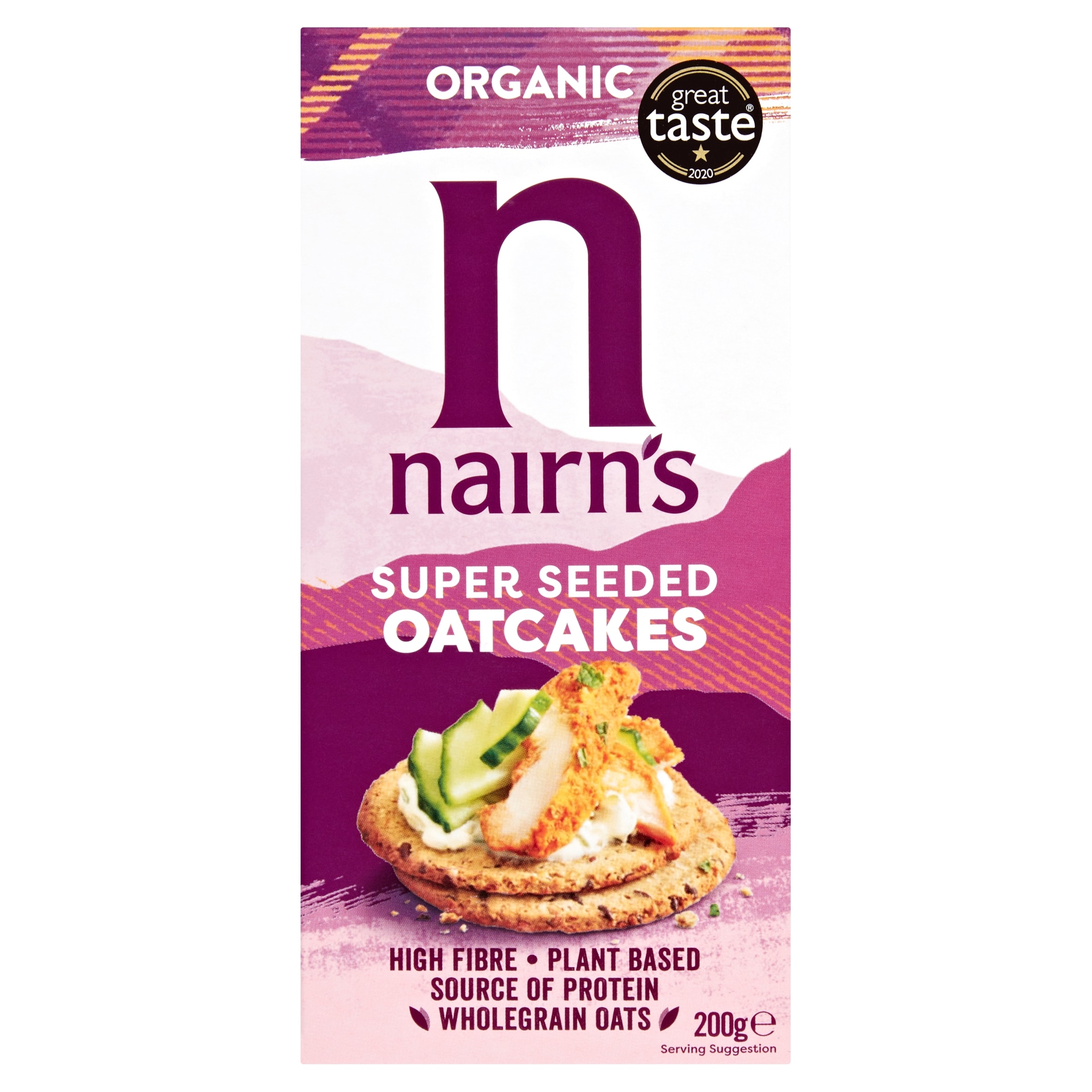 Nairn's Organic Super Seeded Flaxseed Chia & Sunflower Oatcakes