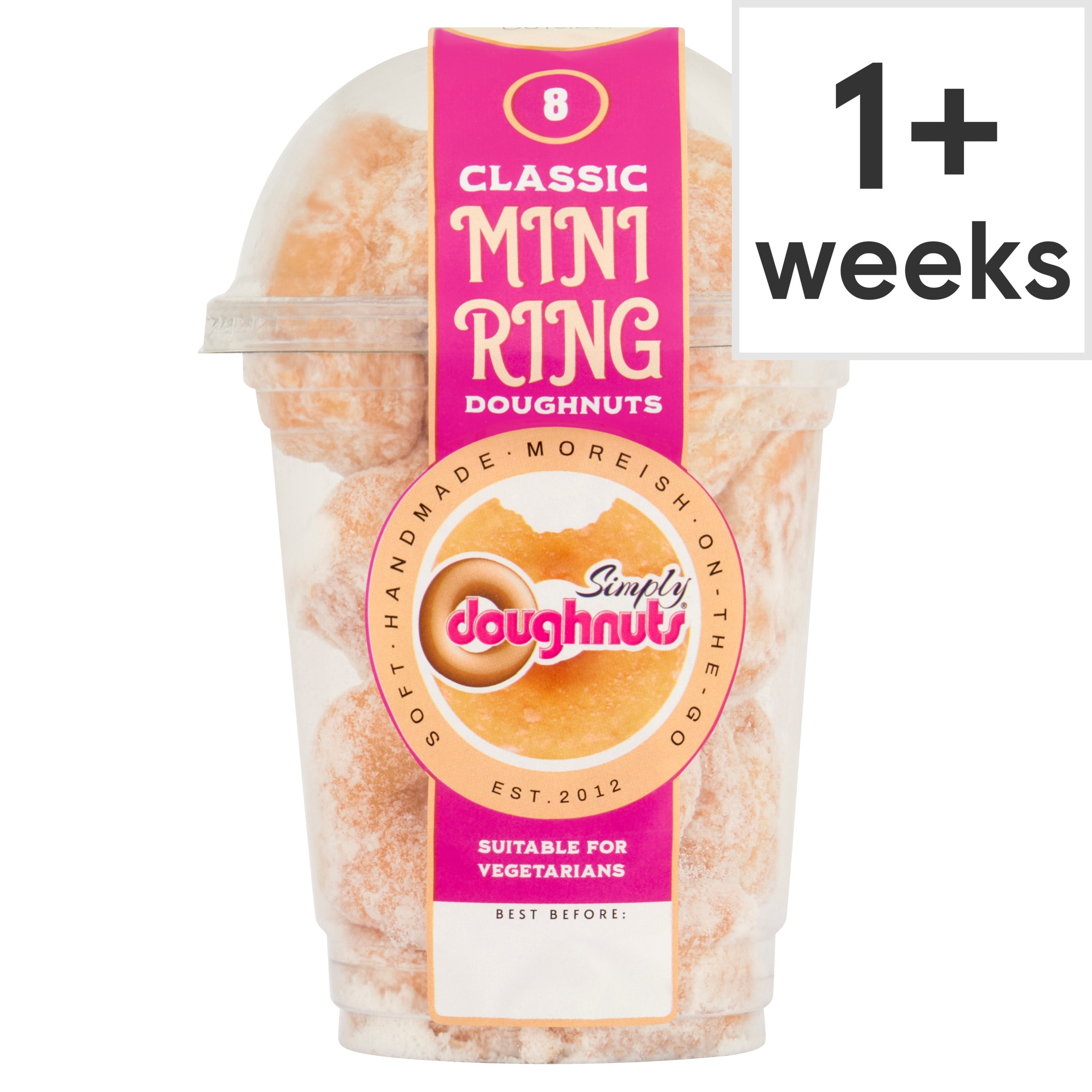 Simply Doughnuts Mini Classic and Sugar Ring 8 Pack