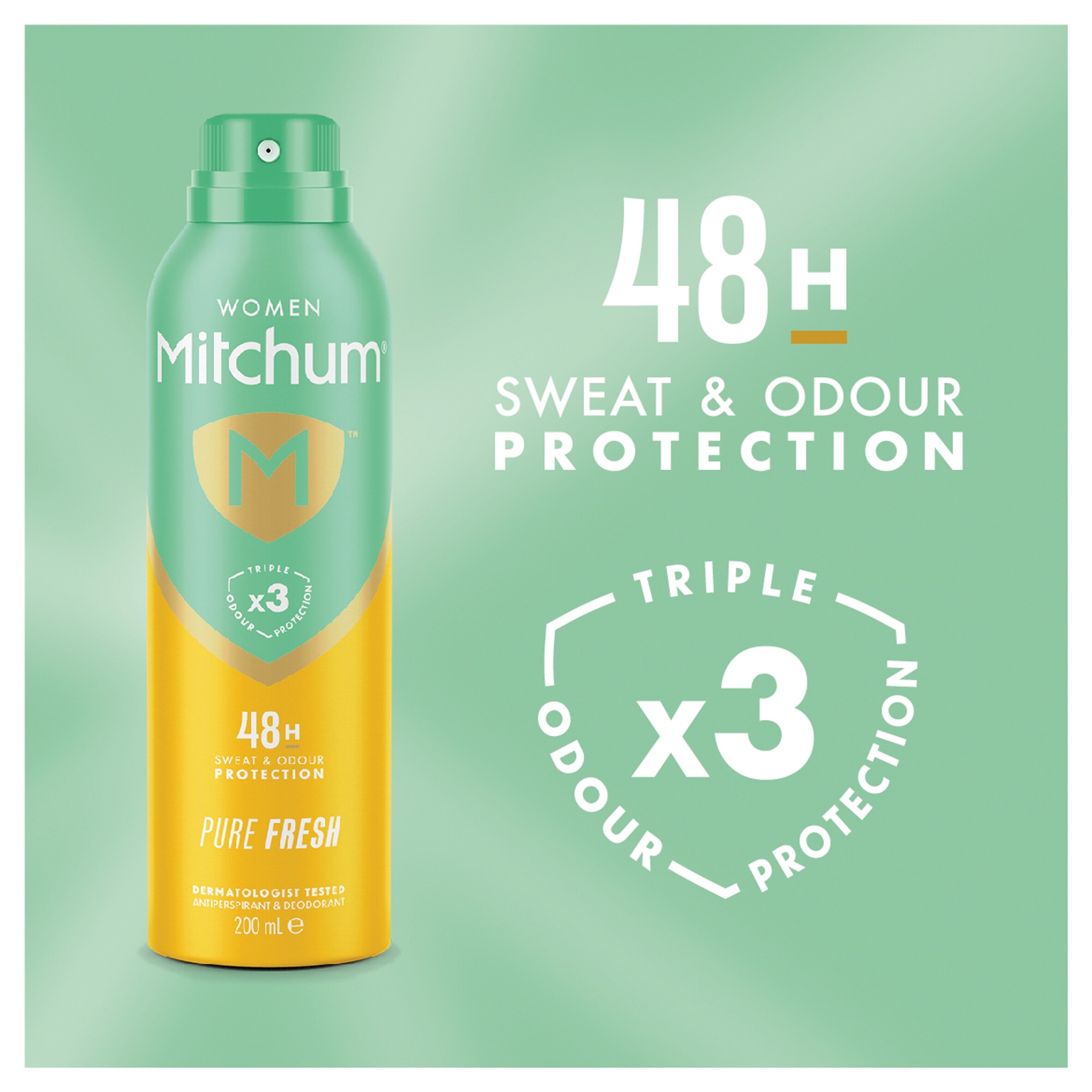 Mitchum Aerosol Pure Fresh 200Ml thumbnail 2