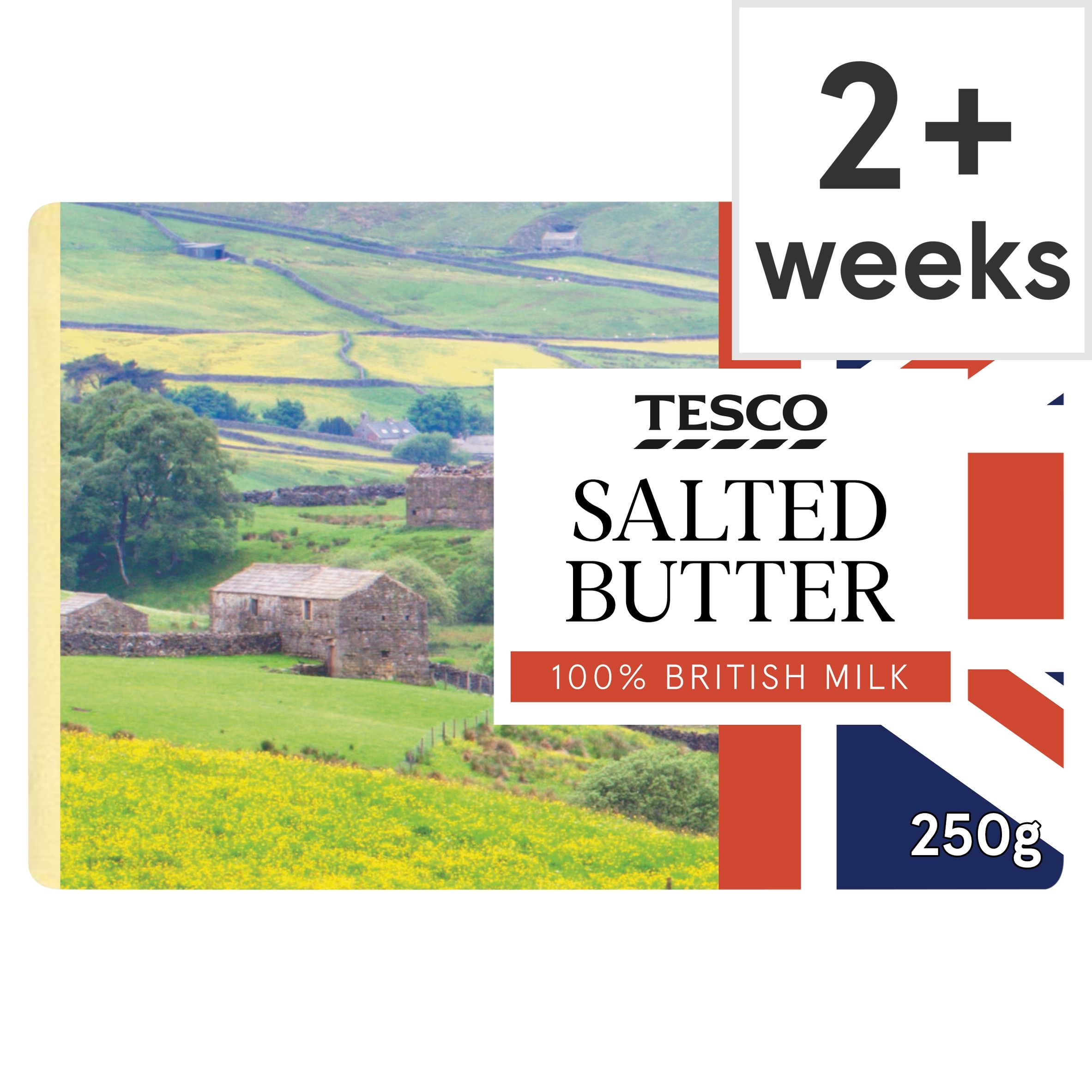 Tesco British Salted Block Butter 250G