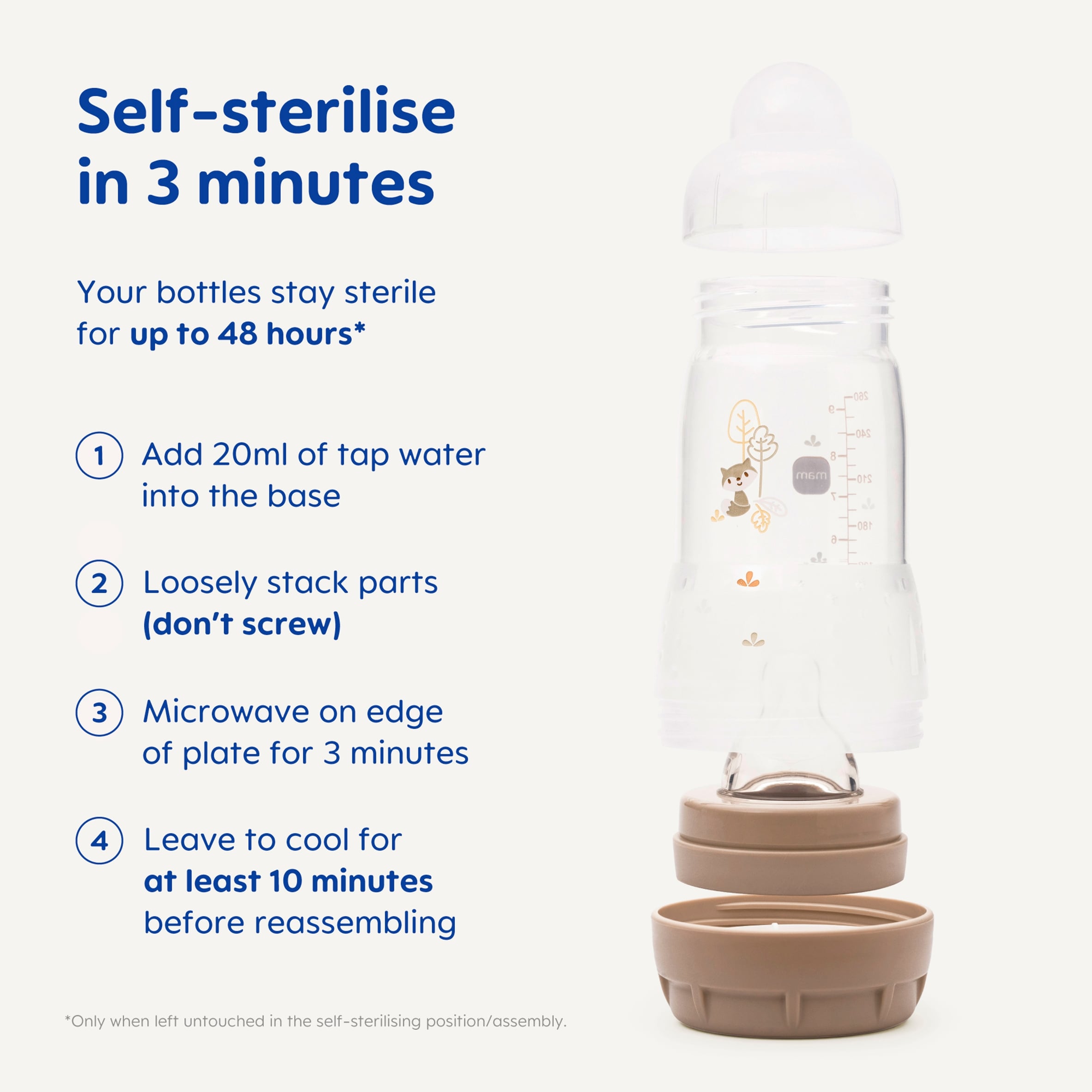 Mam Easy Start Anti-Colic Bottle 0+ Months 2 x 160ml thumbnail 4
