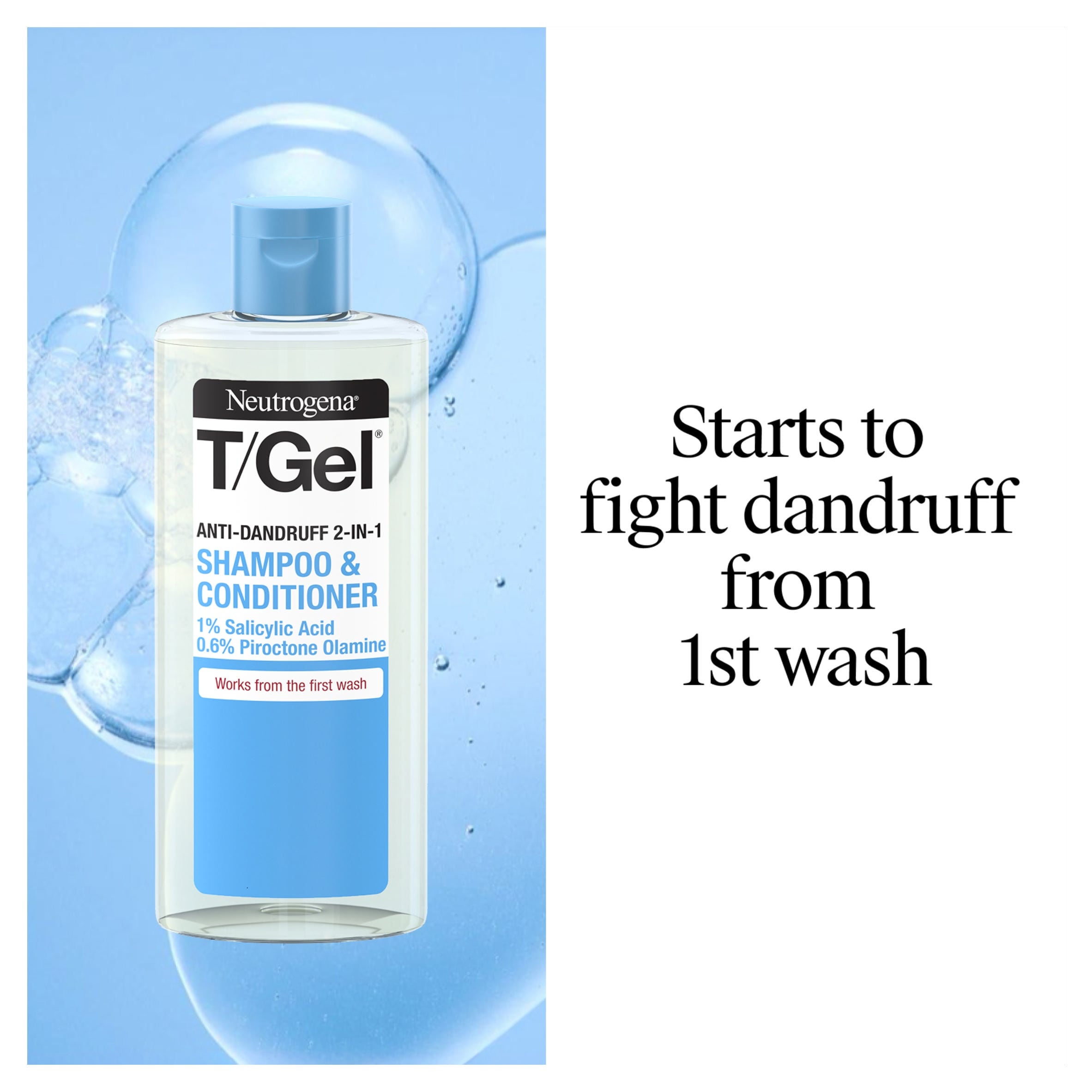 Neutrogena T/Gel 2-in-1 Anti-Dandruff Shampoo and Conditioner 250ml thumbnail 2