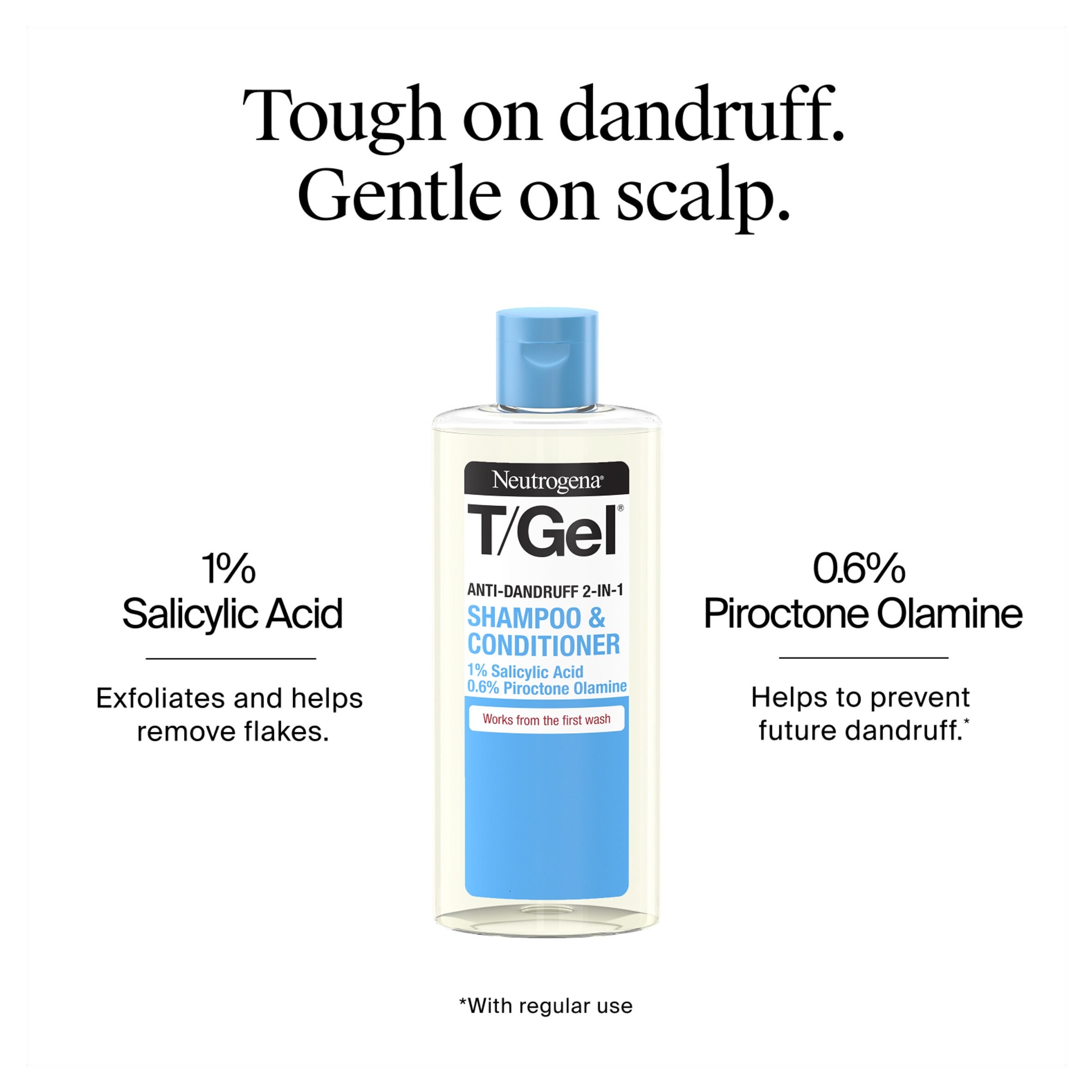 Neutrogena T/Gel 2-in-1 Anti-Dandruff Shampoo and Conditioner 250ml thumbnail 3