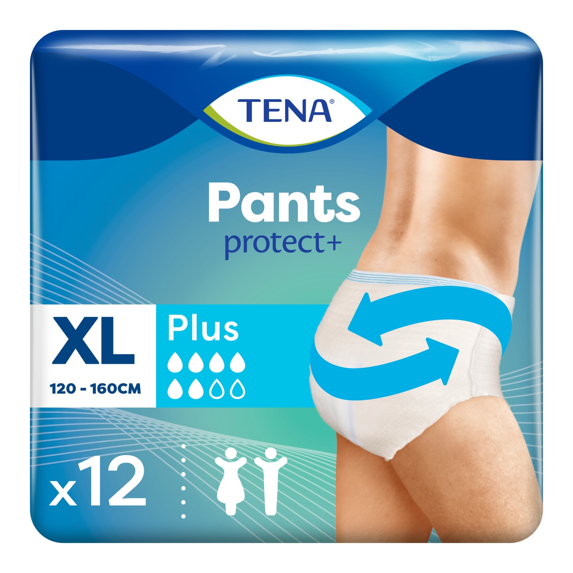 TENA Incontinence Pants Plus Size XL 12 pack