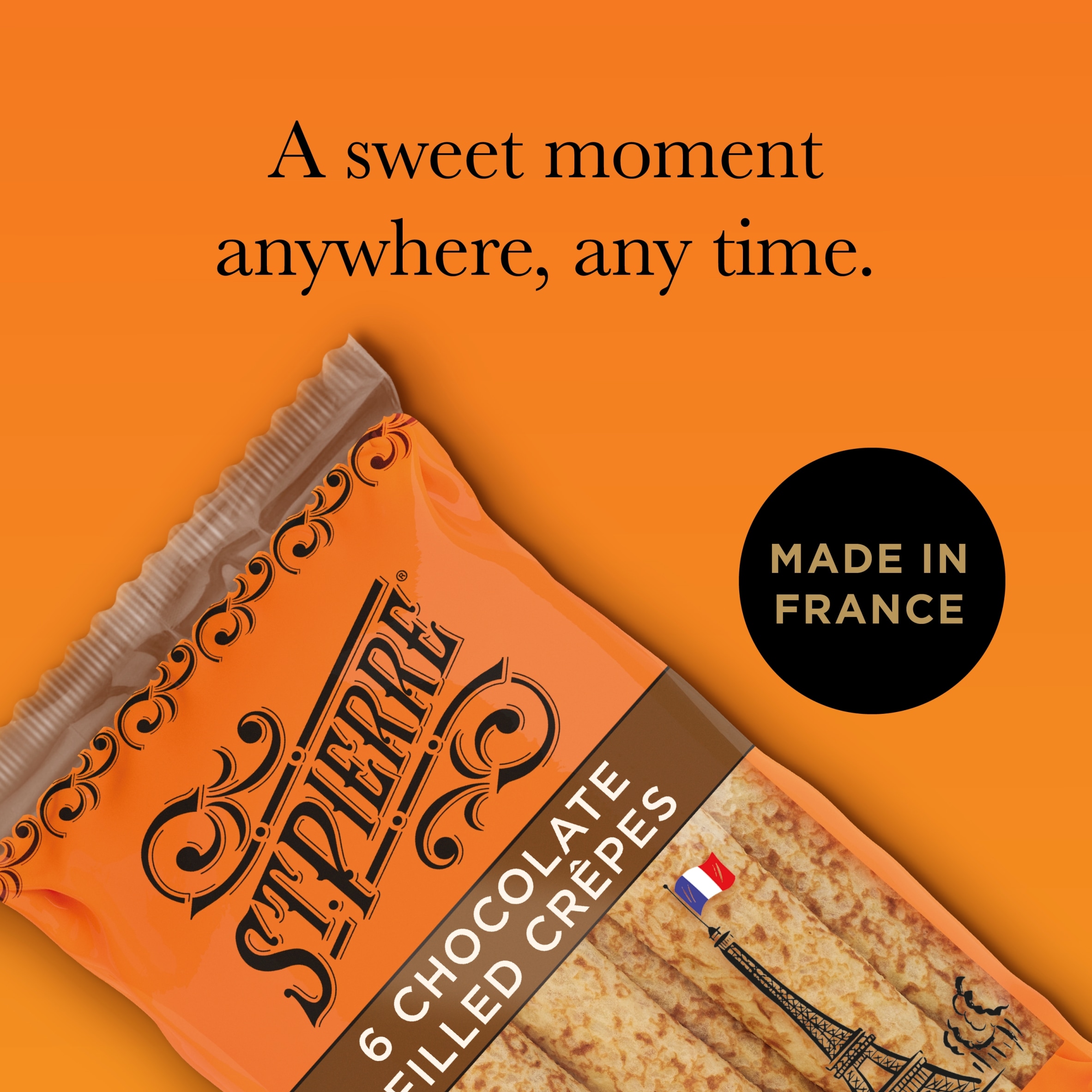 St Pierre Chocolate Filled French Crepes 6 Pack thumbnail 3