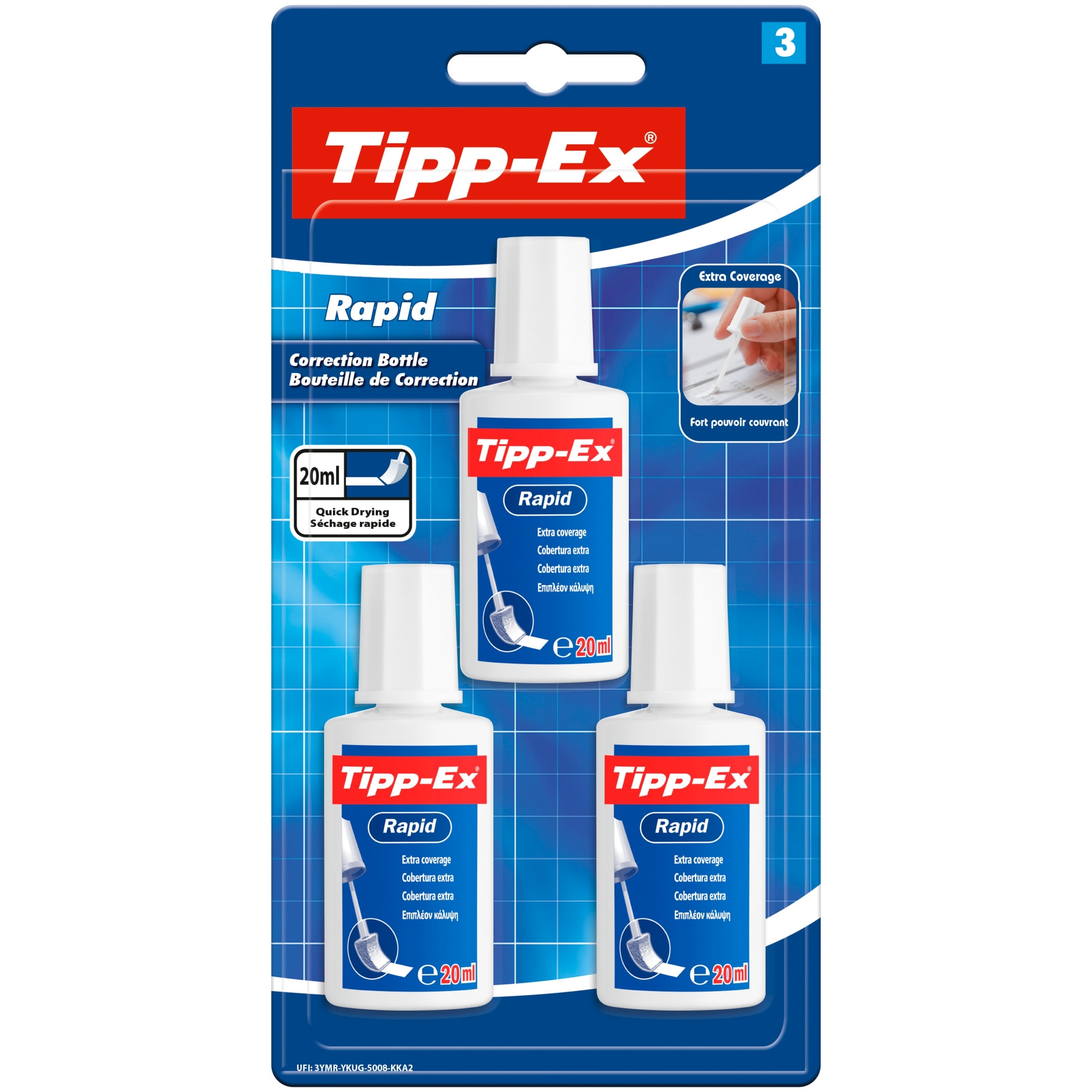 Tipp-Ex Correction Fluid 3 Pack