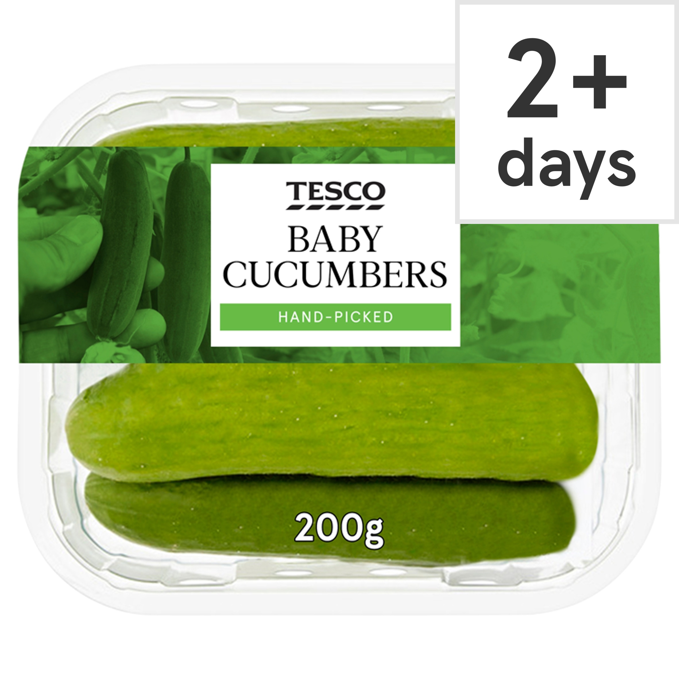 Tesco Baby Cucumbers 200G