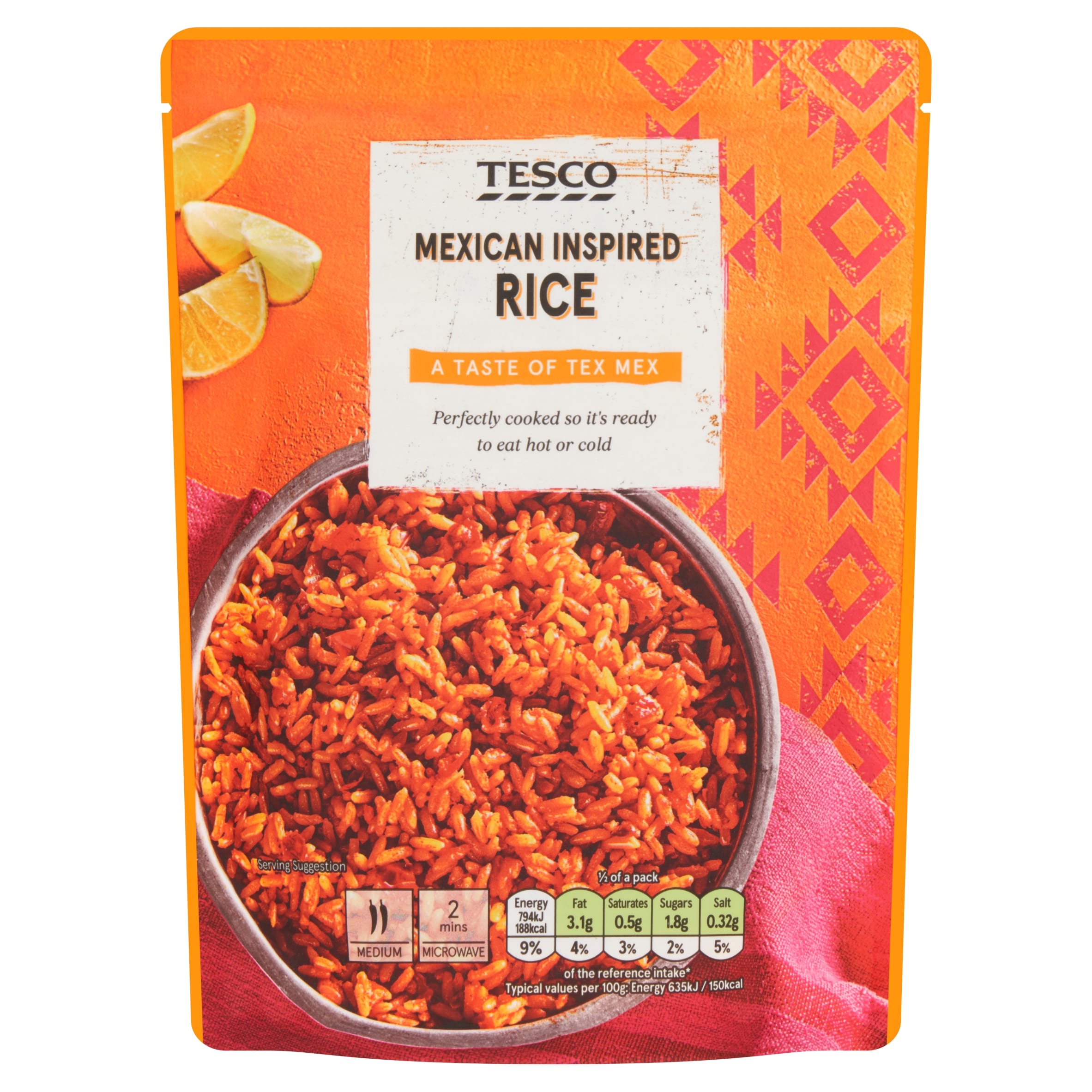 Tesco Mexican Inspired Rice 250G