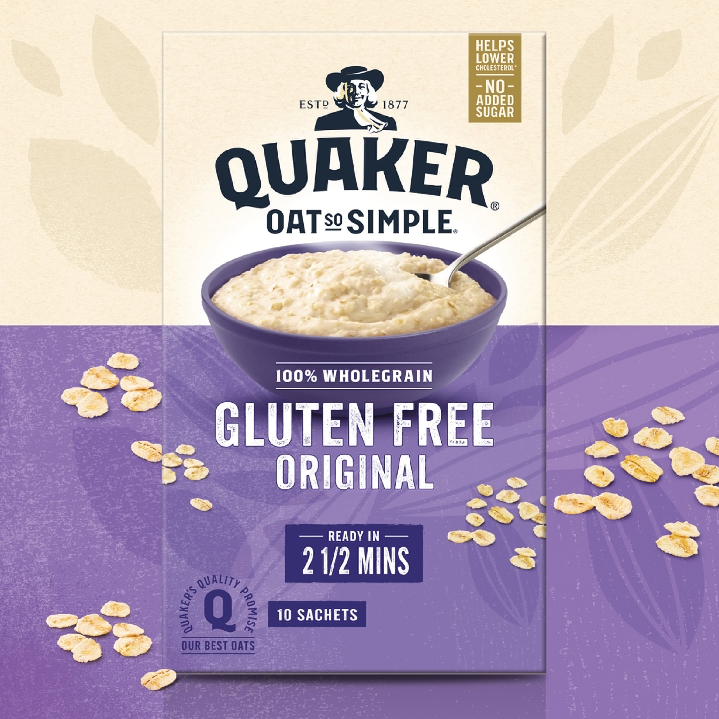 Quaker Oat So Simple Gluten Free Porridge Sachets 10x35g thumbnail 2