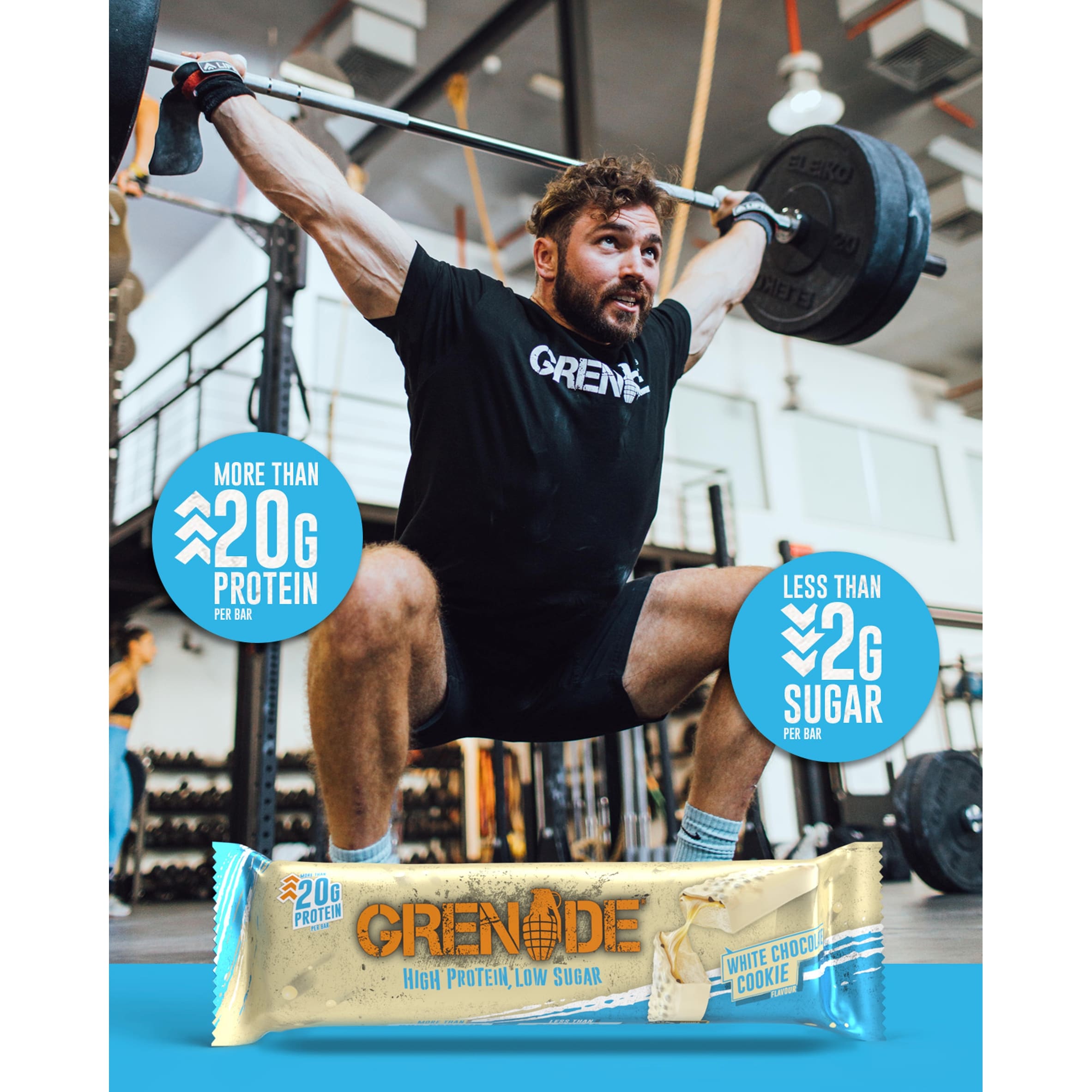 Grenade Carb Killa Protein Bar - White Chocolate Cookie 60g thumbnail 5