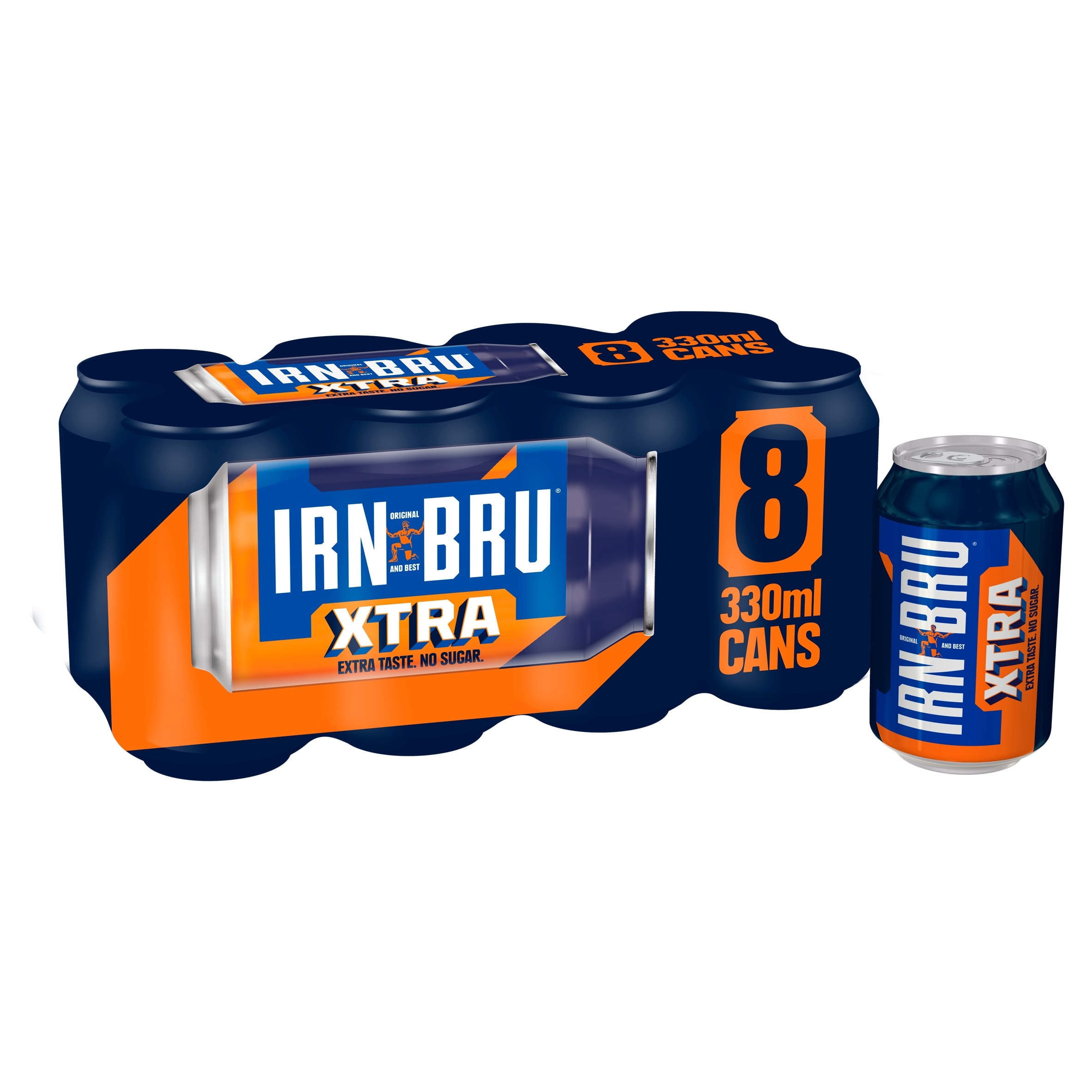 Irn-Bru Zero Sugar Soft Drink Multipack Cans 8x330ml