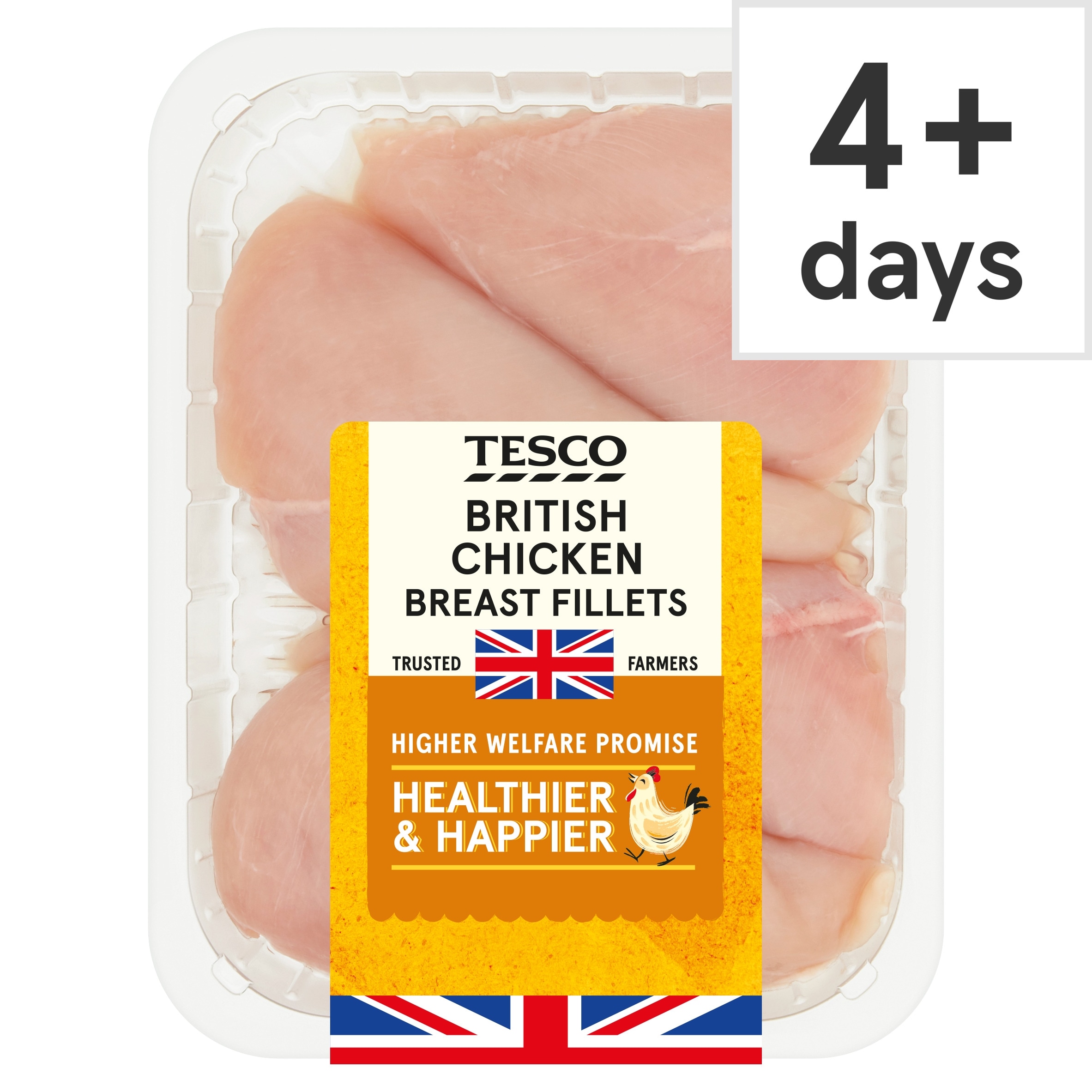 Tesco British Chicken Breast Fillets 650G