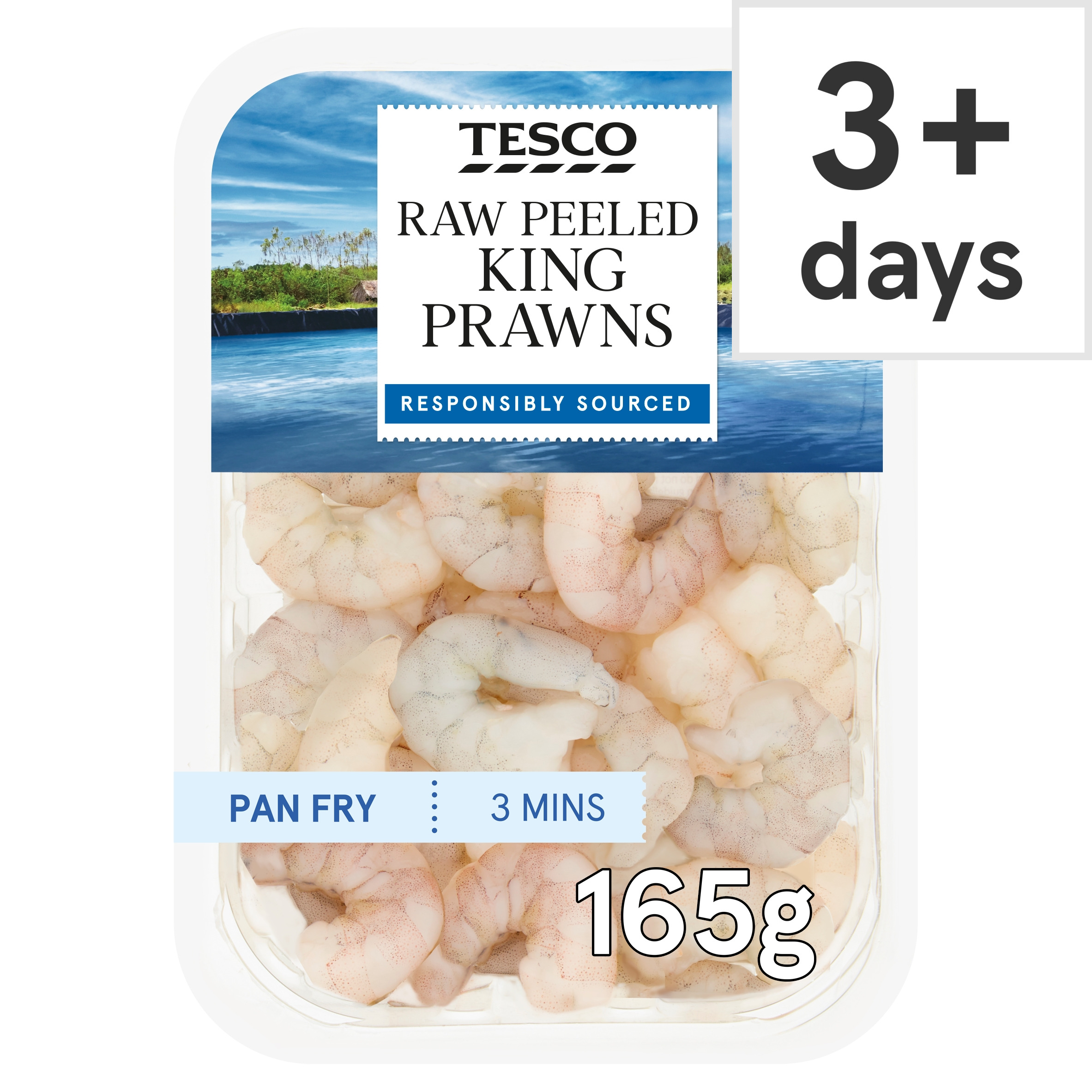 Tesco Raw King Prawns 165G