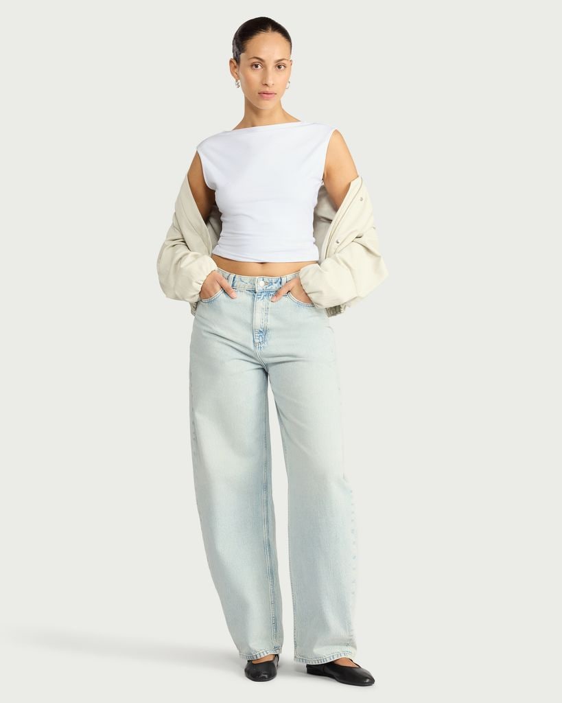 F&F Polyamide Sleeveless Top in White thumbnail 2