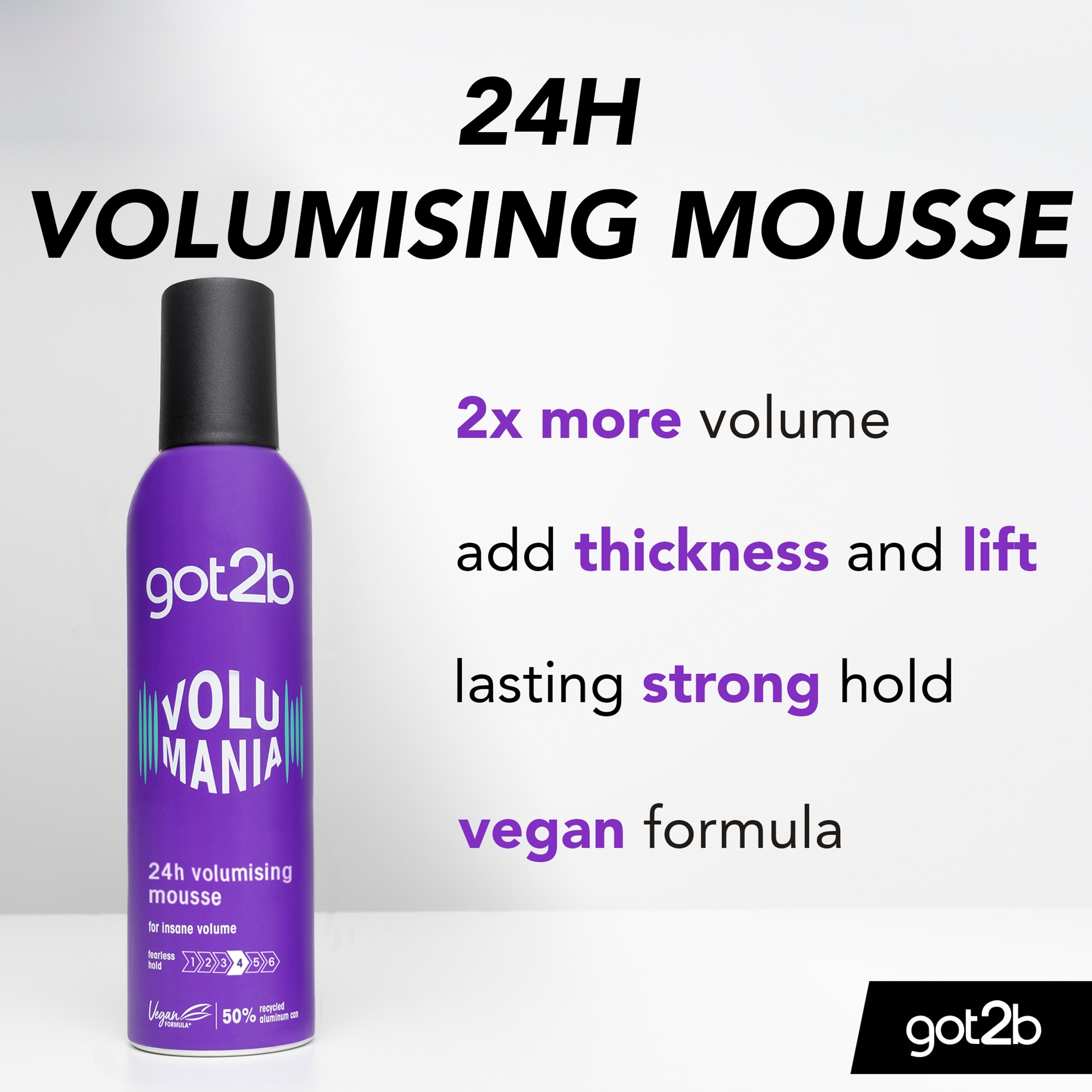 GOT2B Hair Volume Mousse Volumania 250ml thumbnail 2