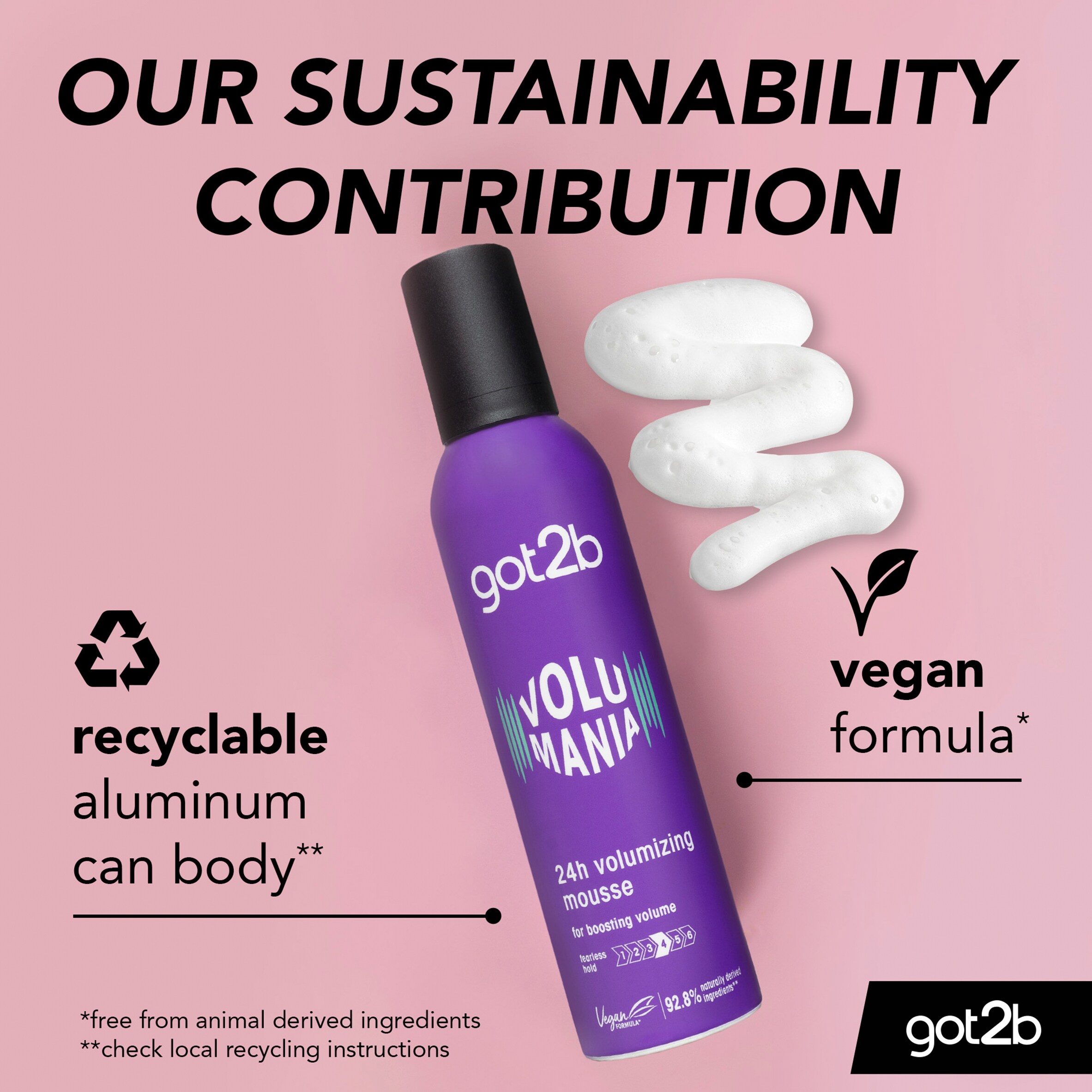 GOT2B Hair Volume Mousse Volumania 250ml thumbnail 4