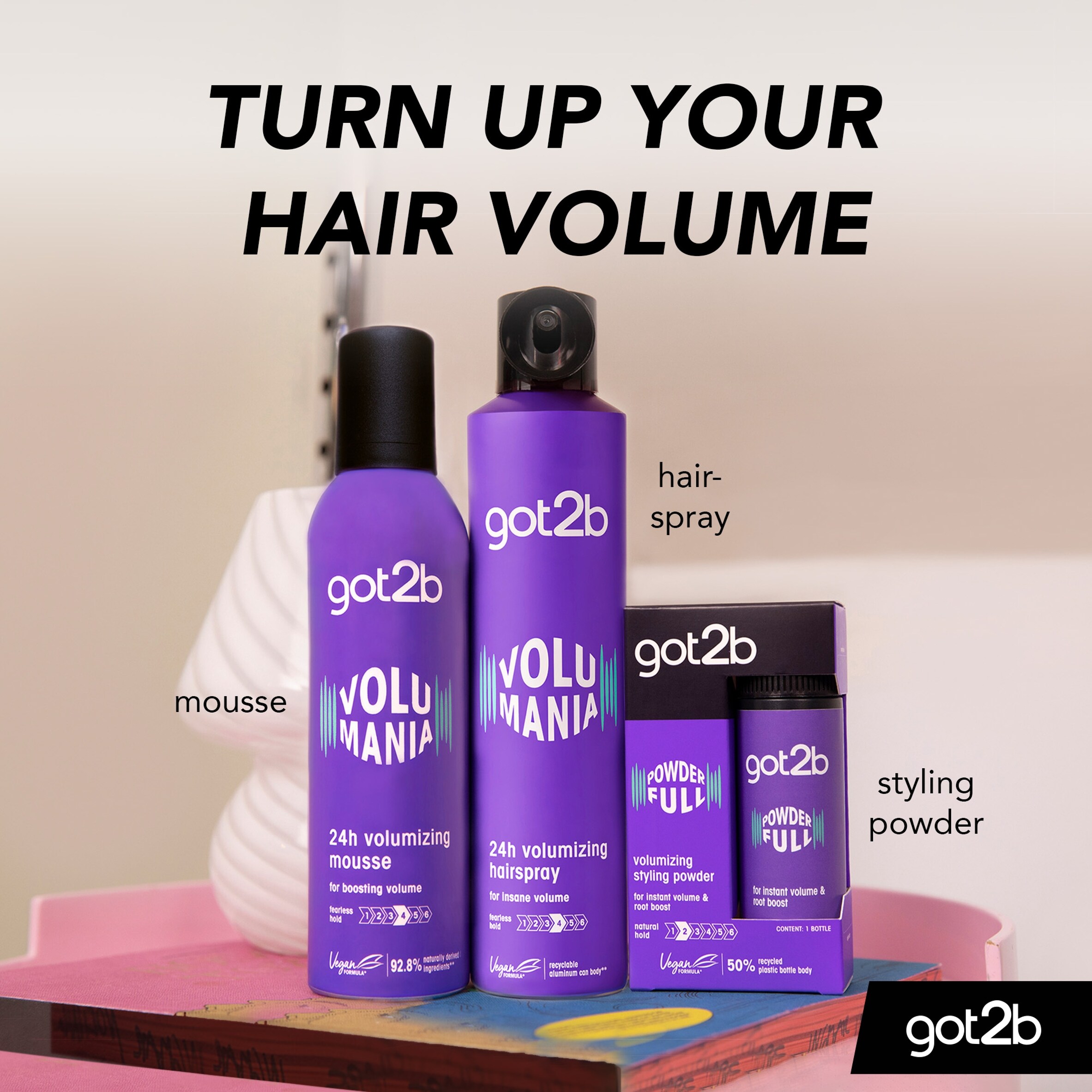 GOT2B Hair Volume Mousse Volumania 250ml thumbnail 5
