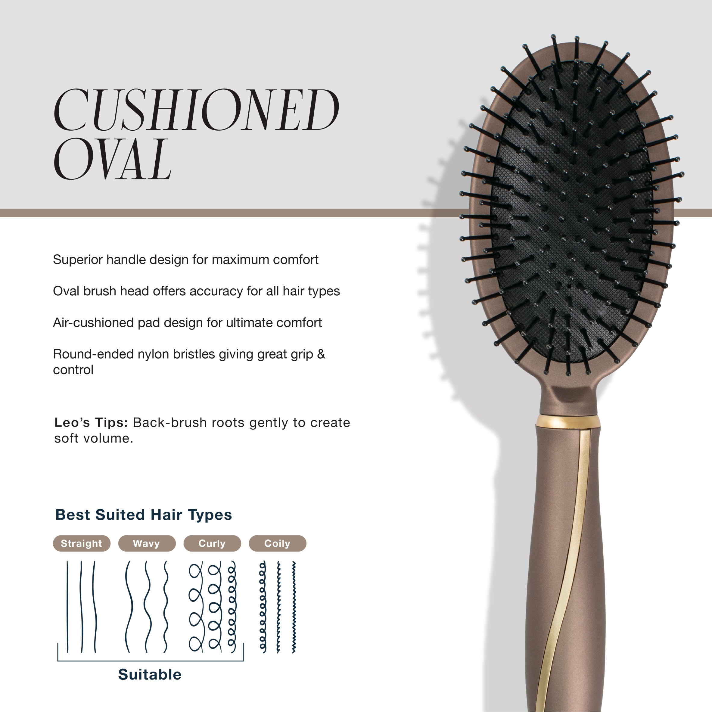 Leo Bancroft Premium Gold Label Cushion Brush thumbnail 2