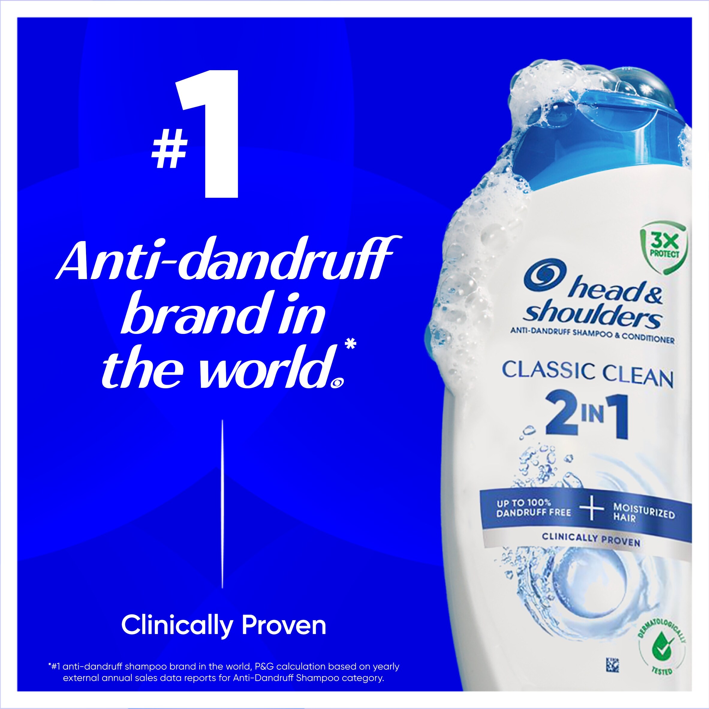 Head & Shoulders 2 In 1 Classic Clean Shampoo 1L thumbnail 2