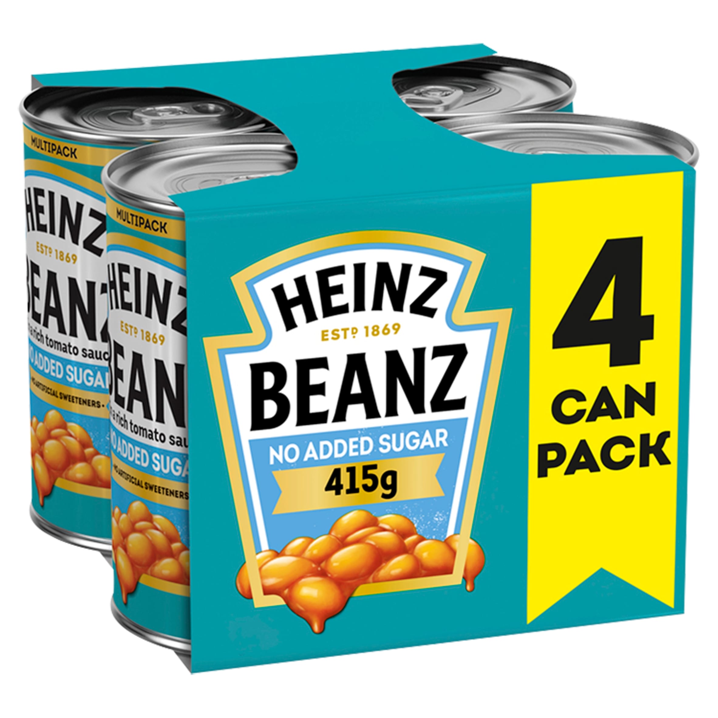 Heinz No Added Sugar Baked Beans in a Rich Tomato Sauce