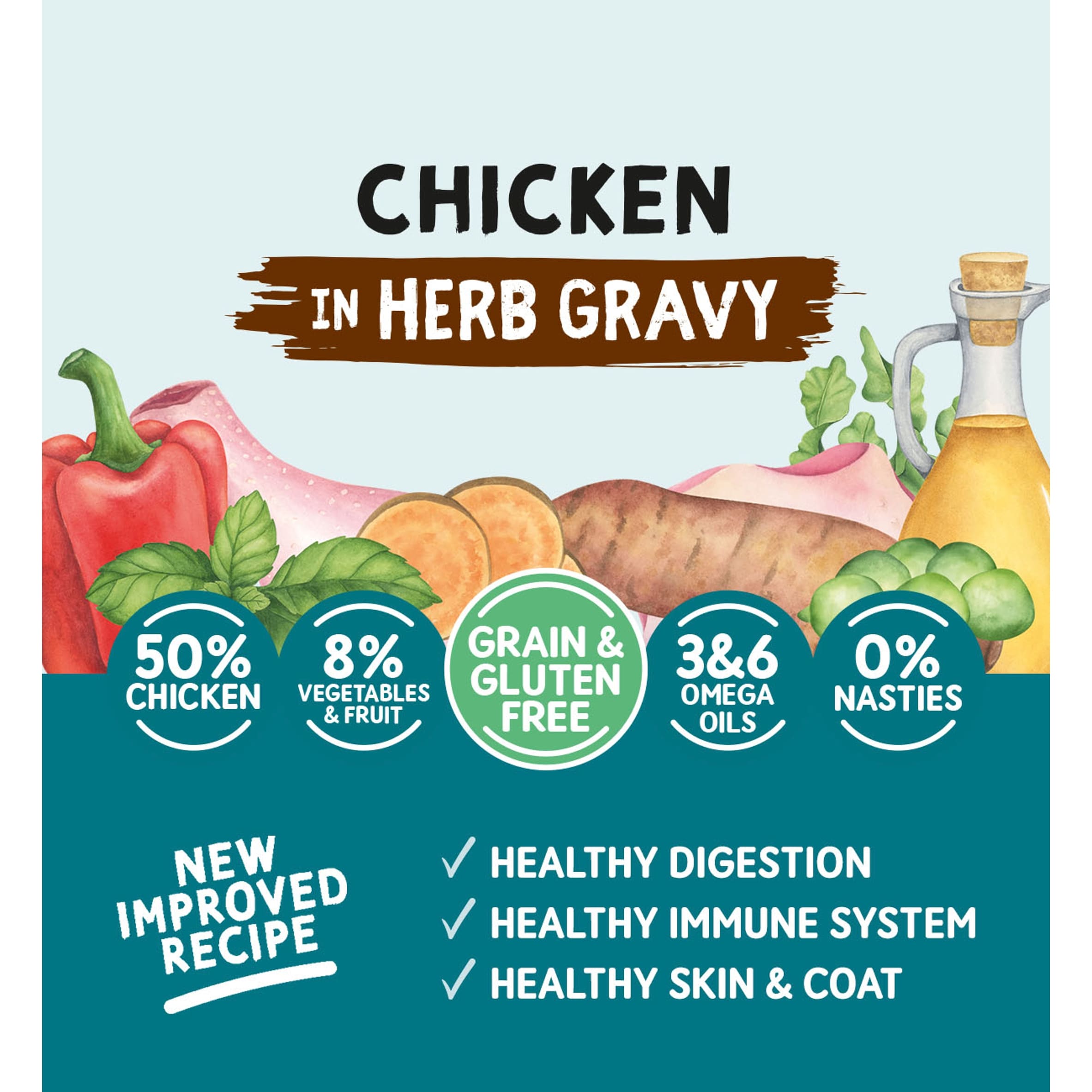 Naturo Grain Free Chicken Tinned Dog Food 390G thumbnail 2