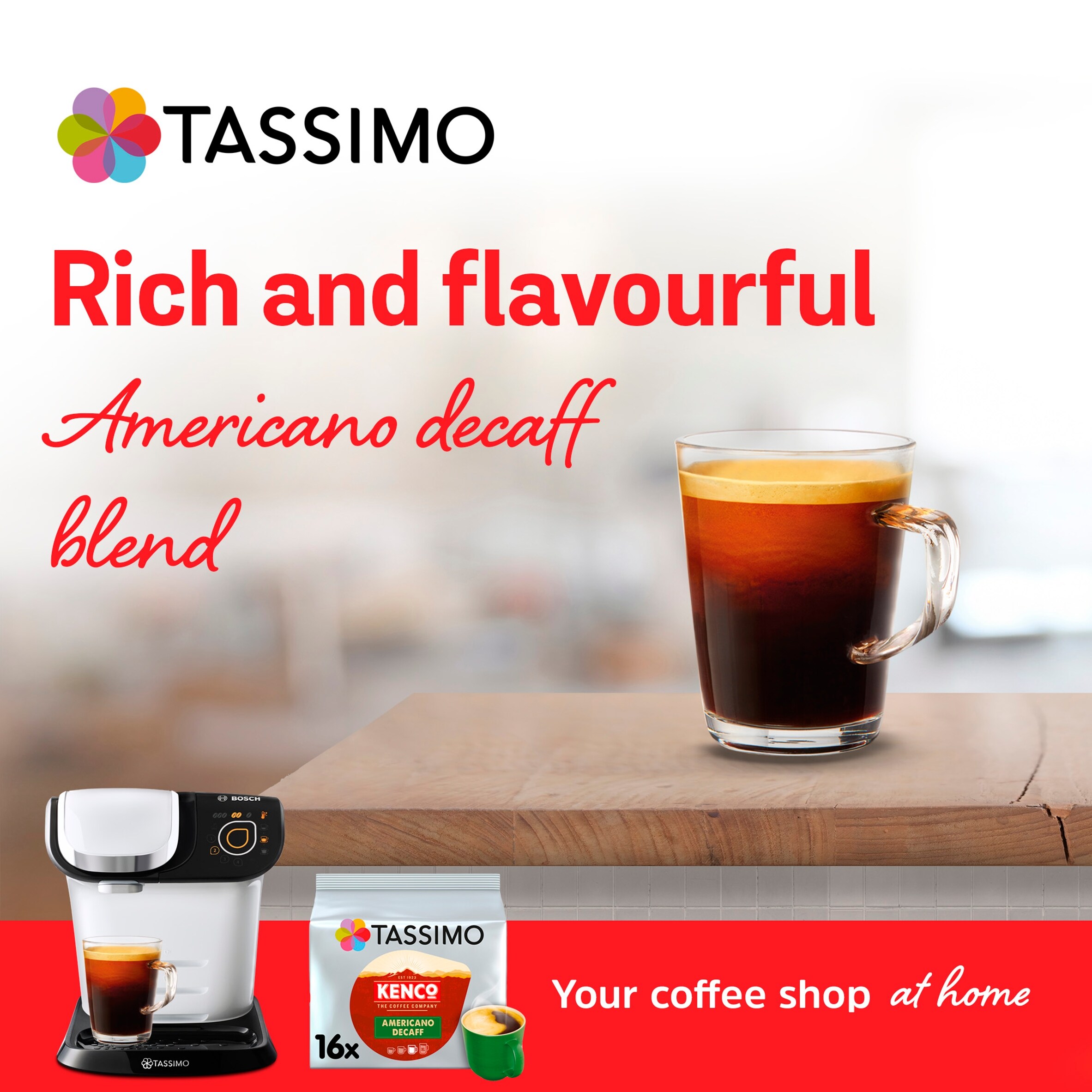 Tassimo Kenco Americano Decaff Pods X16 104G thumbnail 2