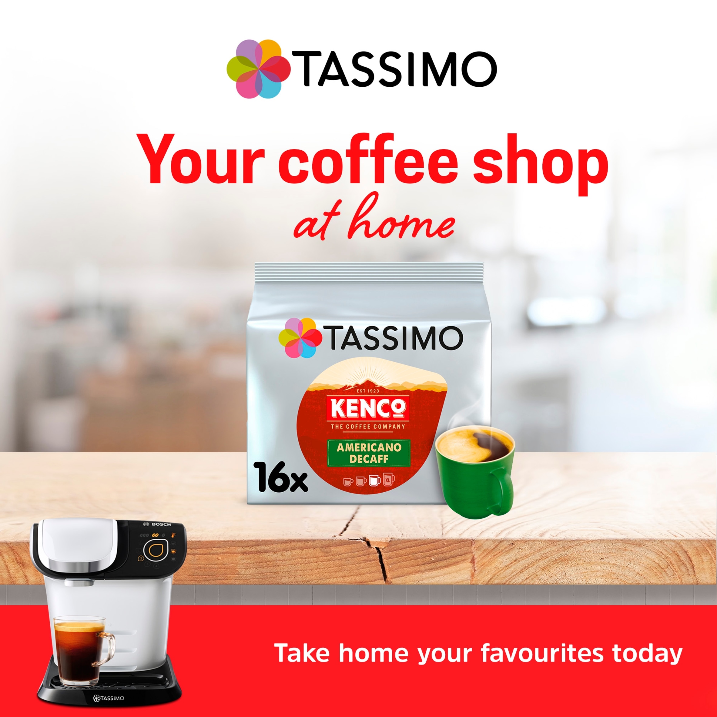 Tassimo Kenco Americano Decaff Pods X16 104G thumbnail 4