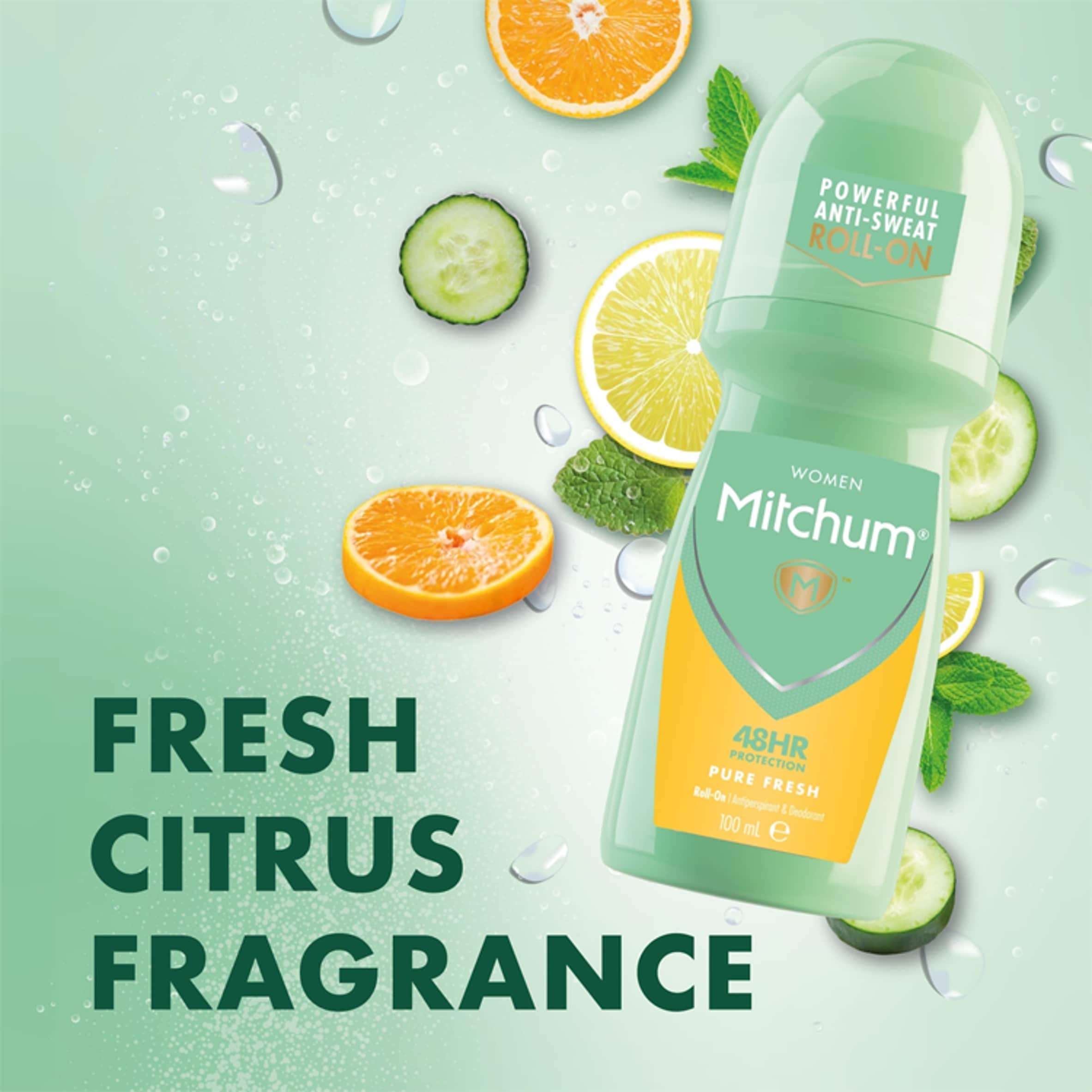Mitchum Pure Fresh Roll On 100Ml thumbnail 3