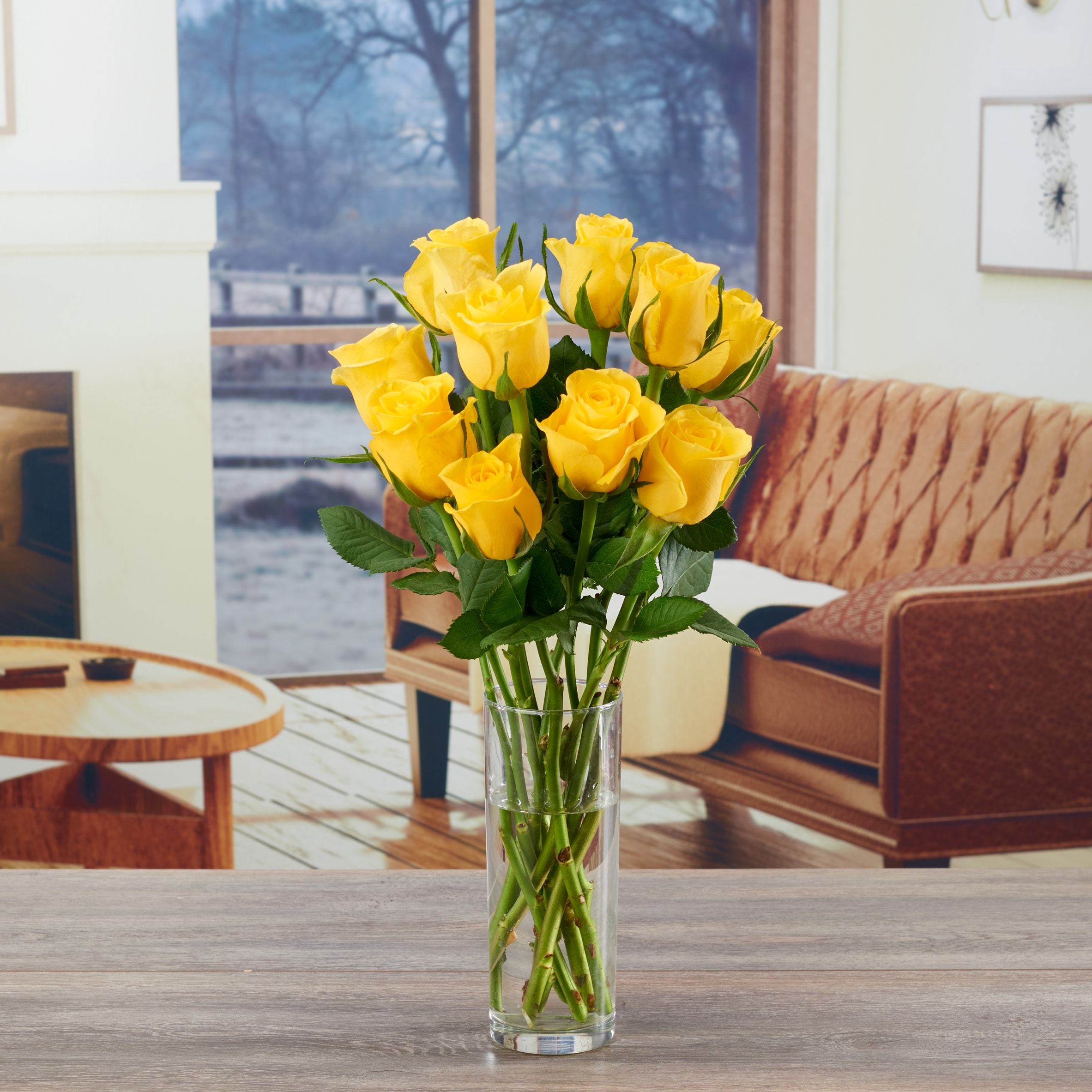Tesco Yellow Small Roses Flowers Bouquet thumbnail 2