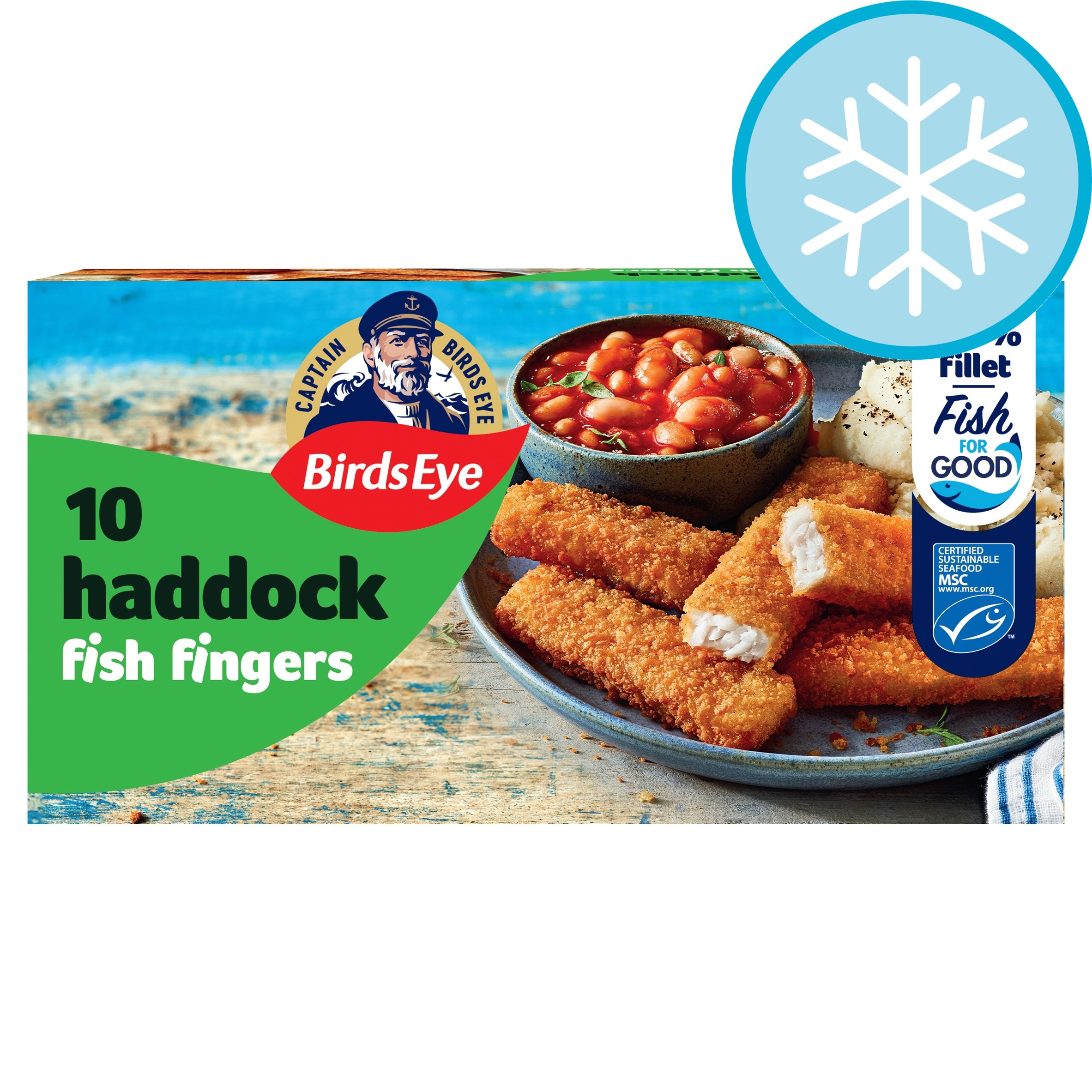 Birds Eye 10 MSC Breaded Haddock Fish Fingers