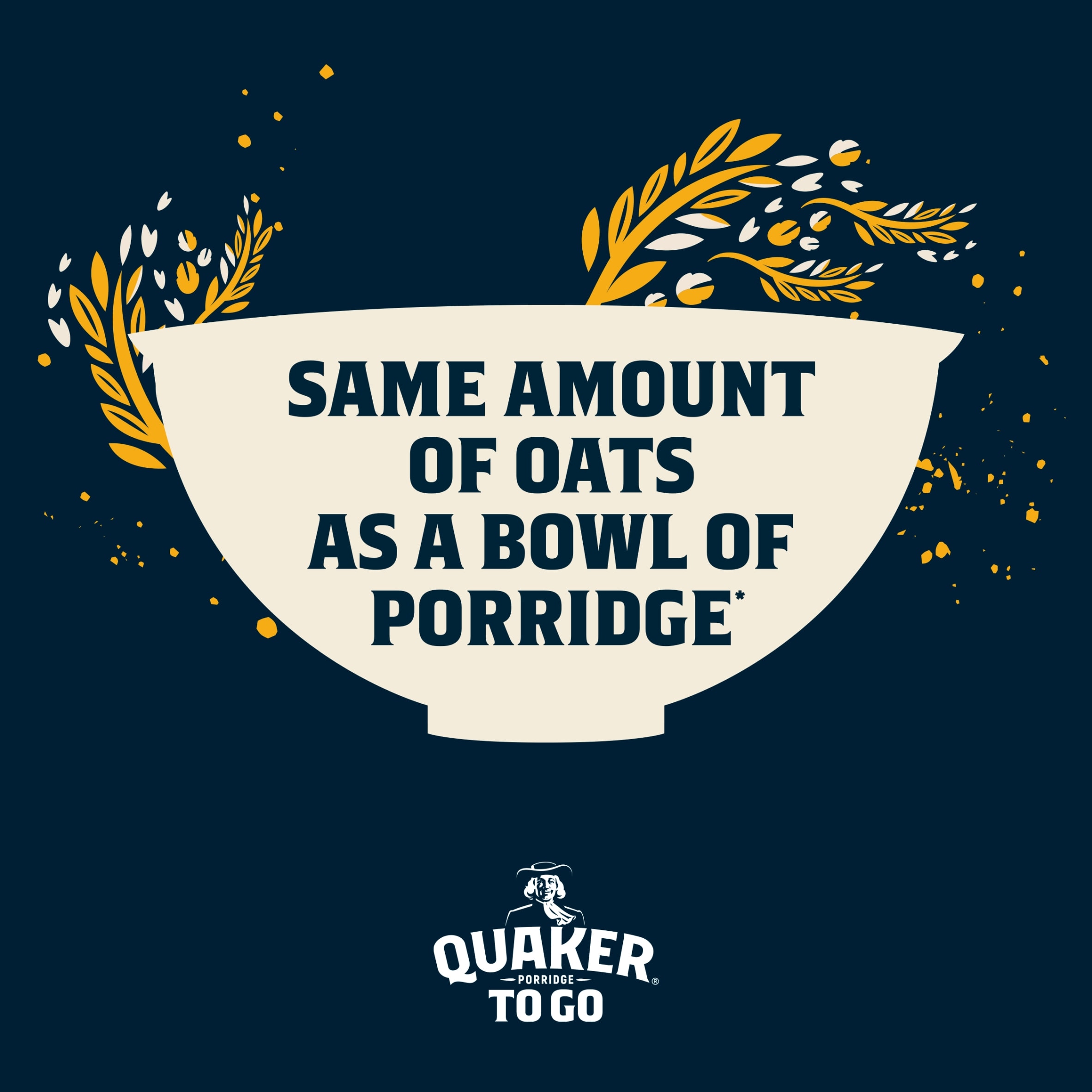 Quaker Breakfast Bars Golden Syrup Porridge To Go 2x55g thumbnail 3
