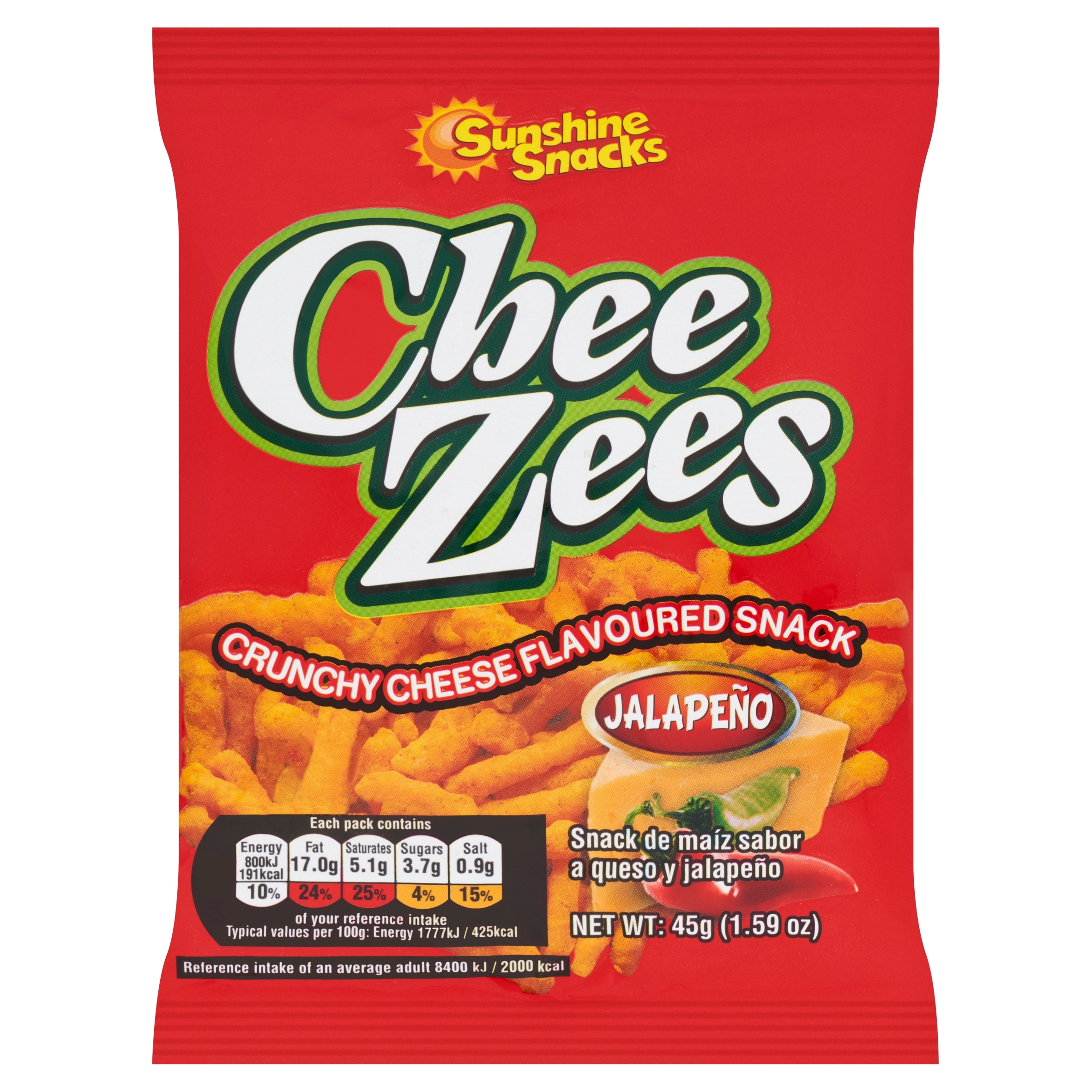 Cheezees Jalapeno 45G 45G
