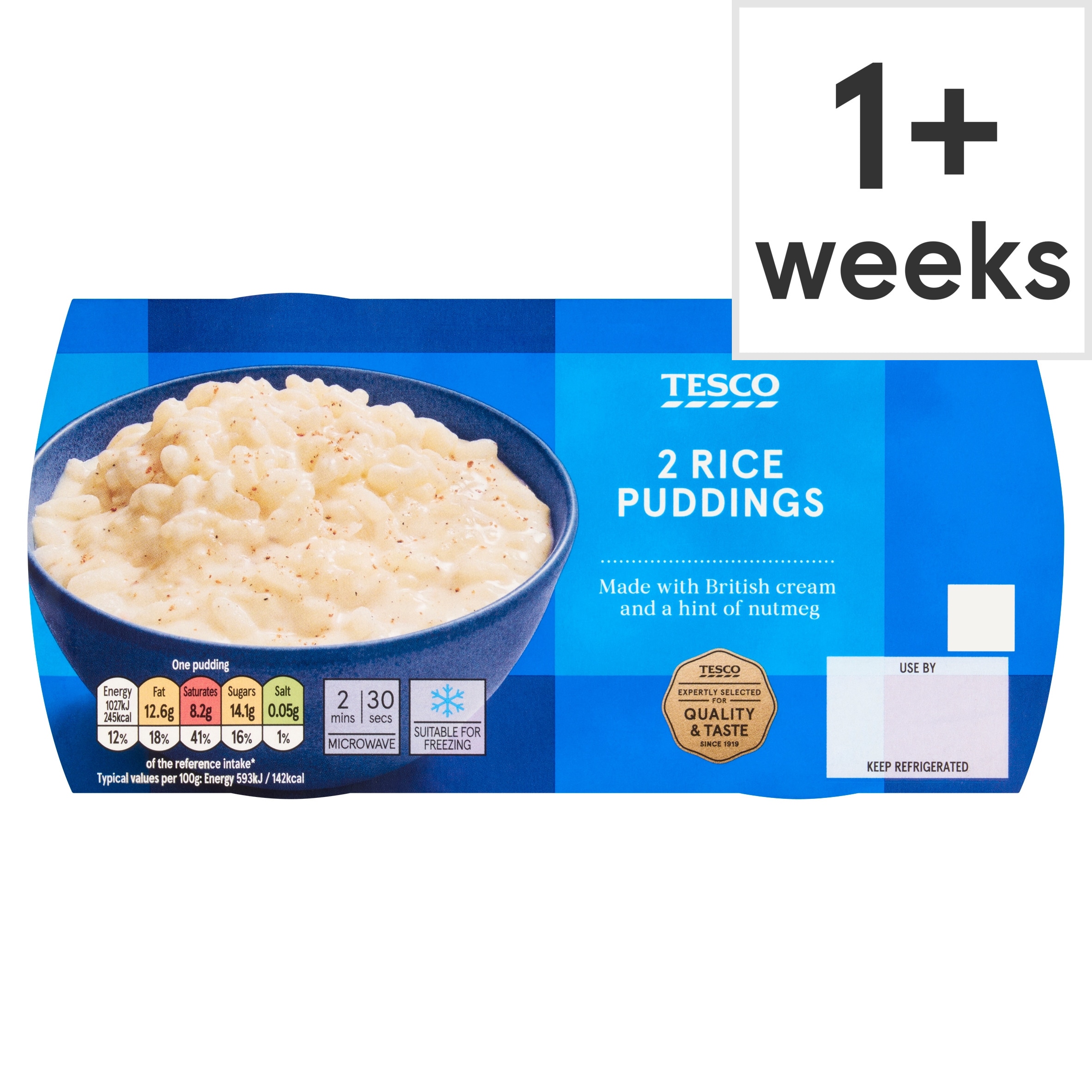 Tesco Creamy Rice Puddings 2 Pack 346g