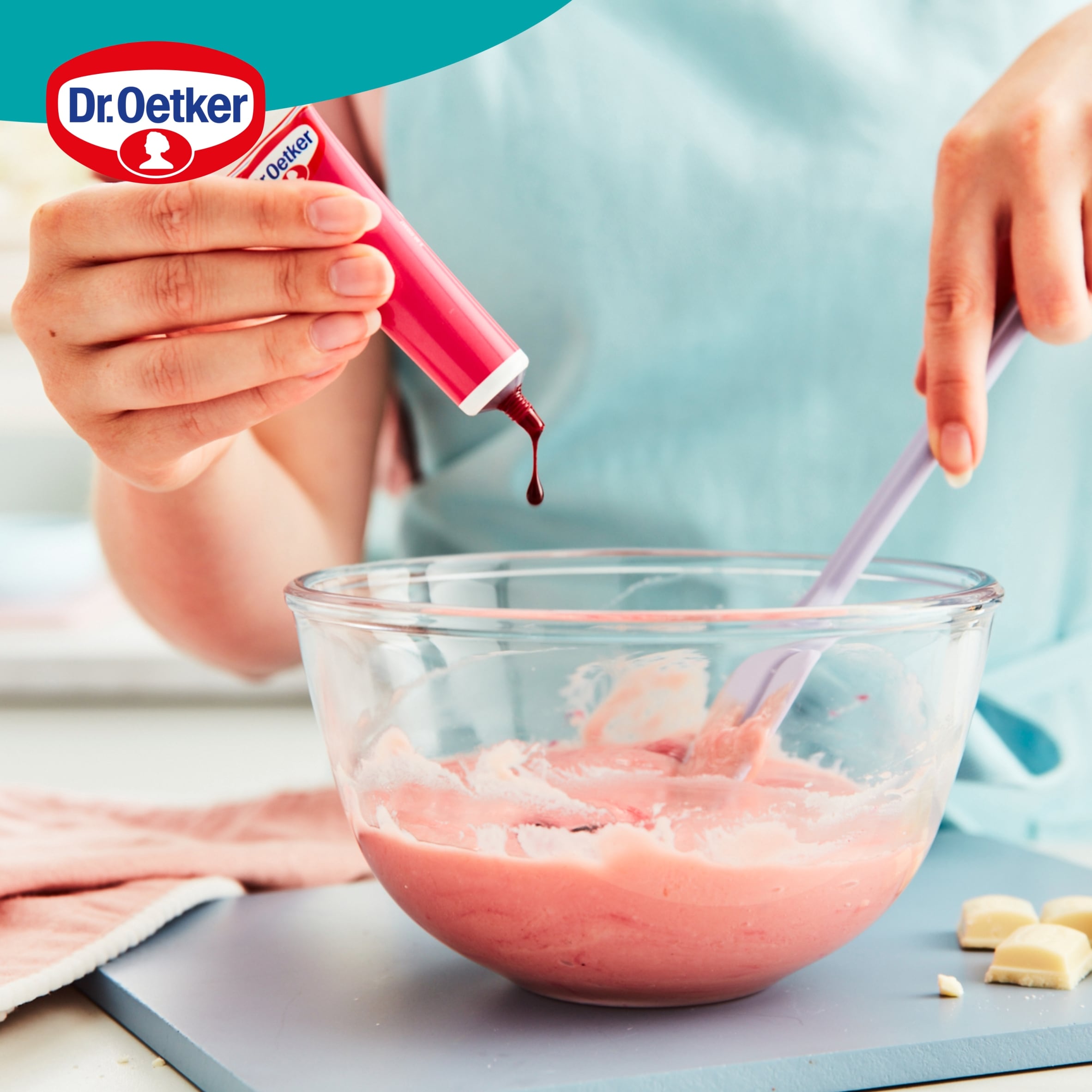 Dr. Oetker Extra Strong Food Colour Gel - Pink 15g thumbnail 3