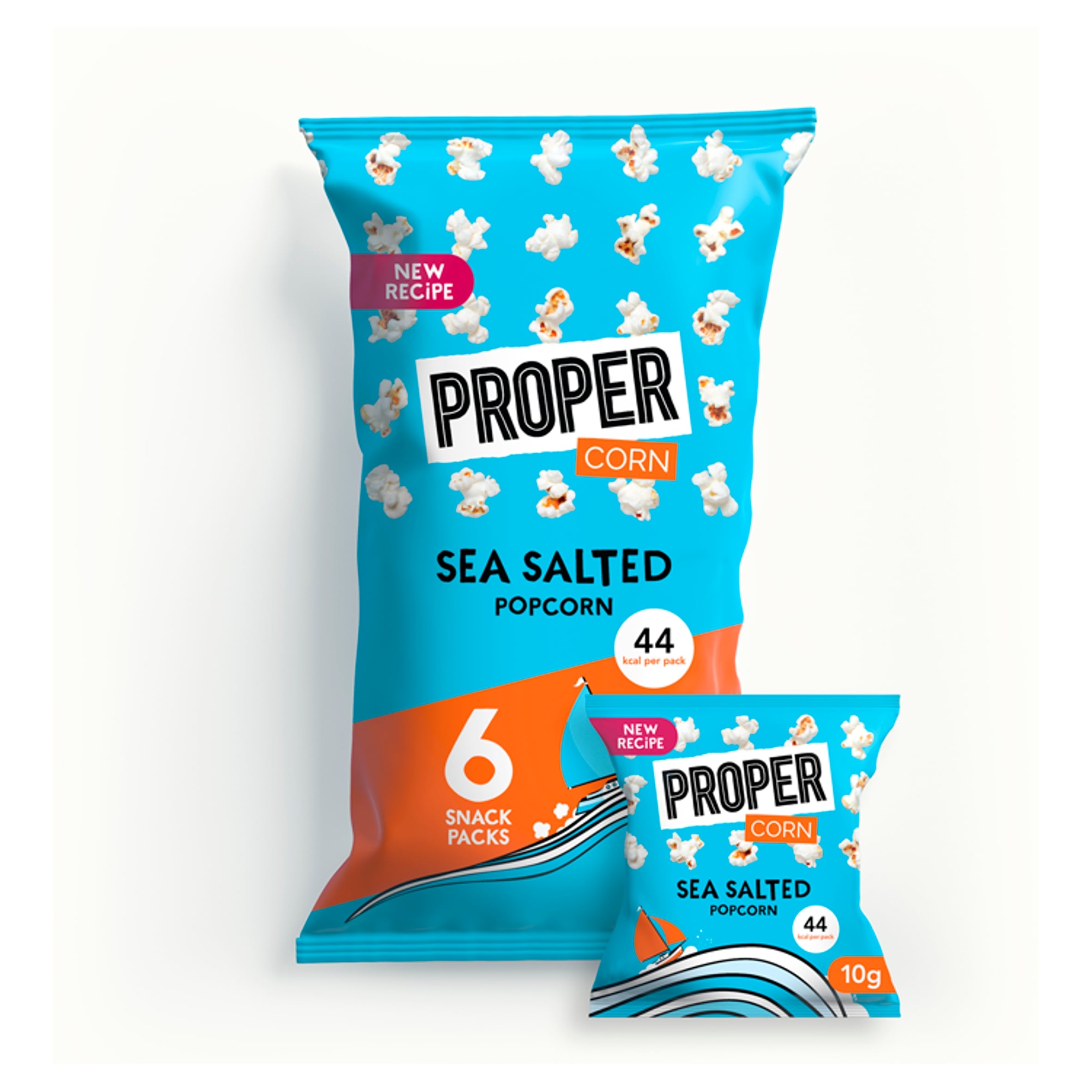 Propercorn Sea Salted Popcorn 6 x 10g thumbnail 2