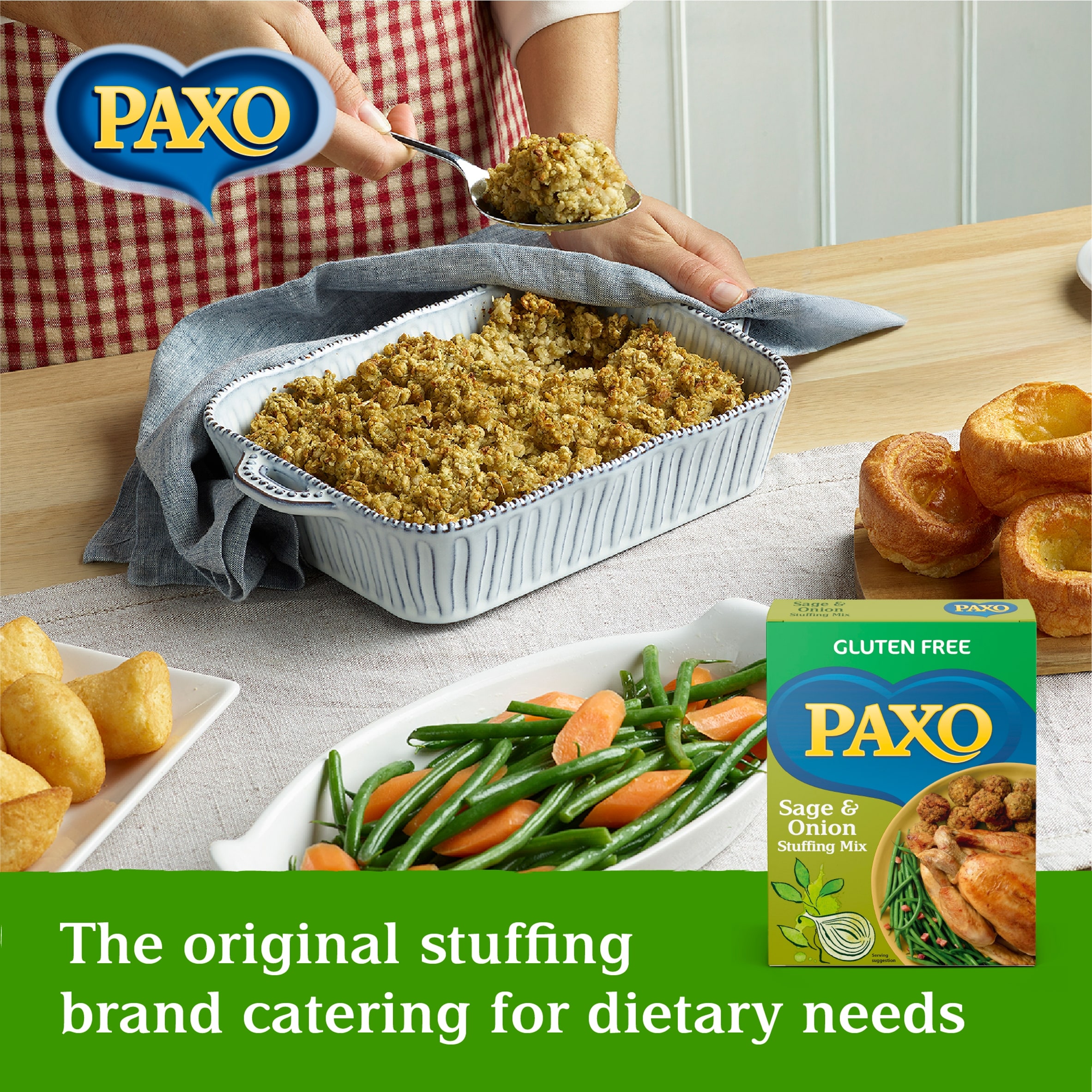 Paxo Gluten Free Stuffing Mix - Sage & Onion 150g thumbnail 2