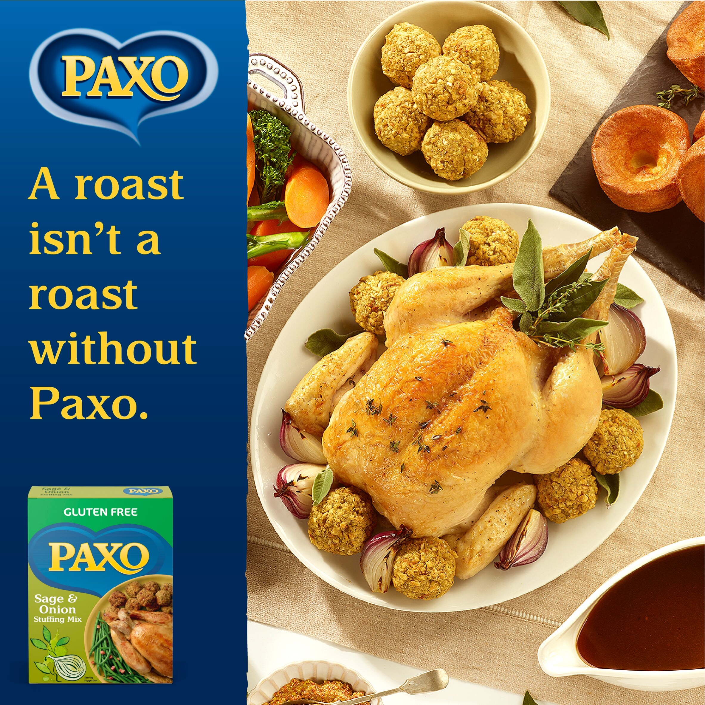 Paxo Gluten Free Stuffing Mix - Sage & Onion 150g thumbnail 4
