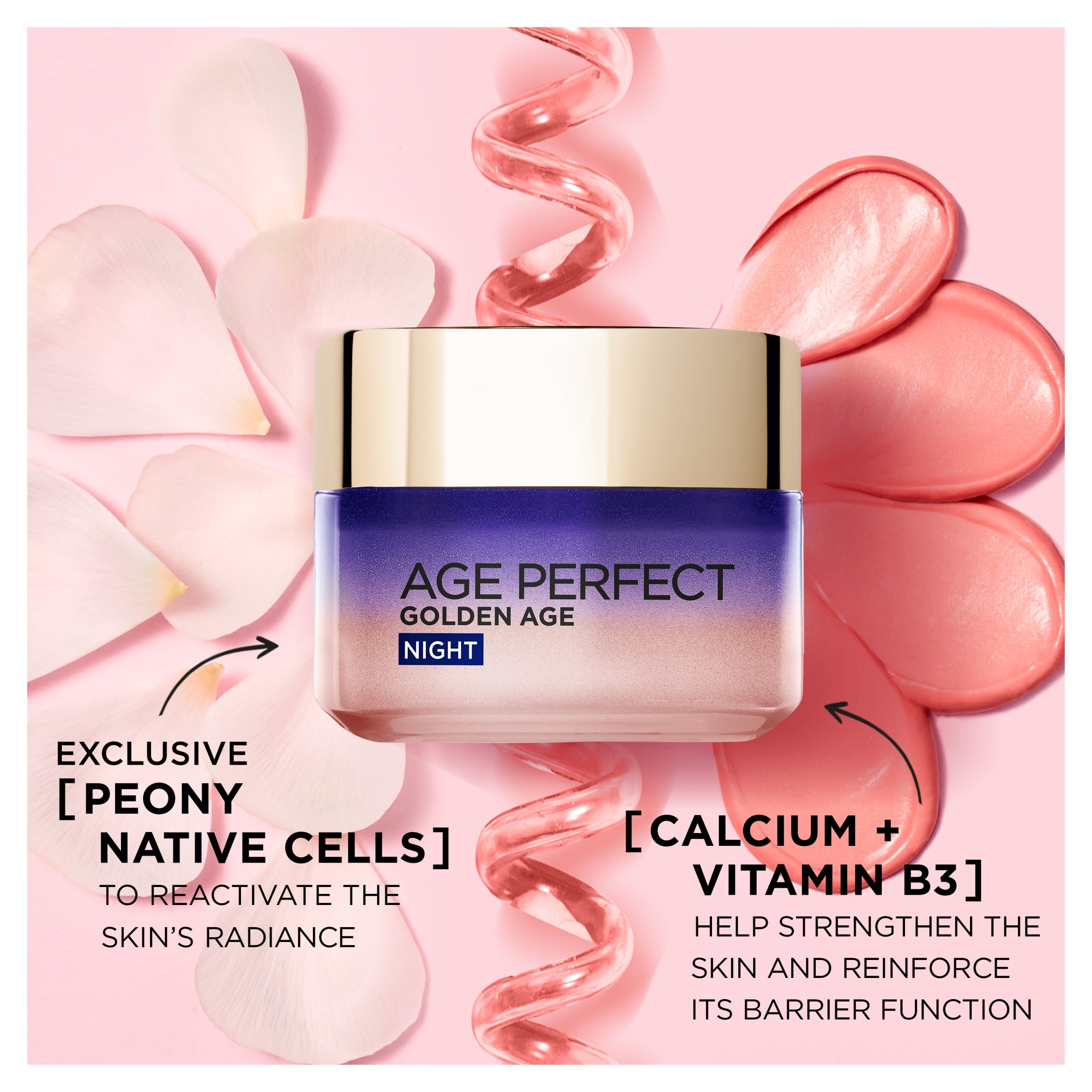 L’Oréal Paris Age Perfect Golden Night Cream for 50+, Renew Skin Barrier Overnight, 50ml thumbnail 2