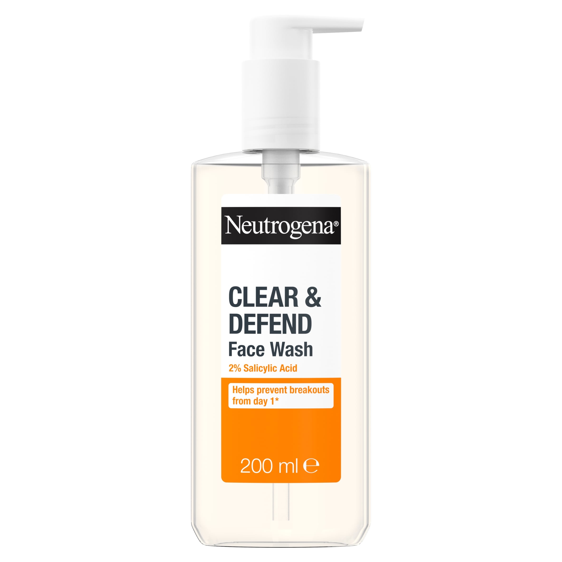 Neutrogena Clear and Defend 2% Salicylic Acid Face Wash 200ml