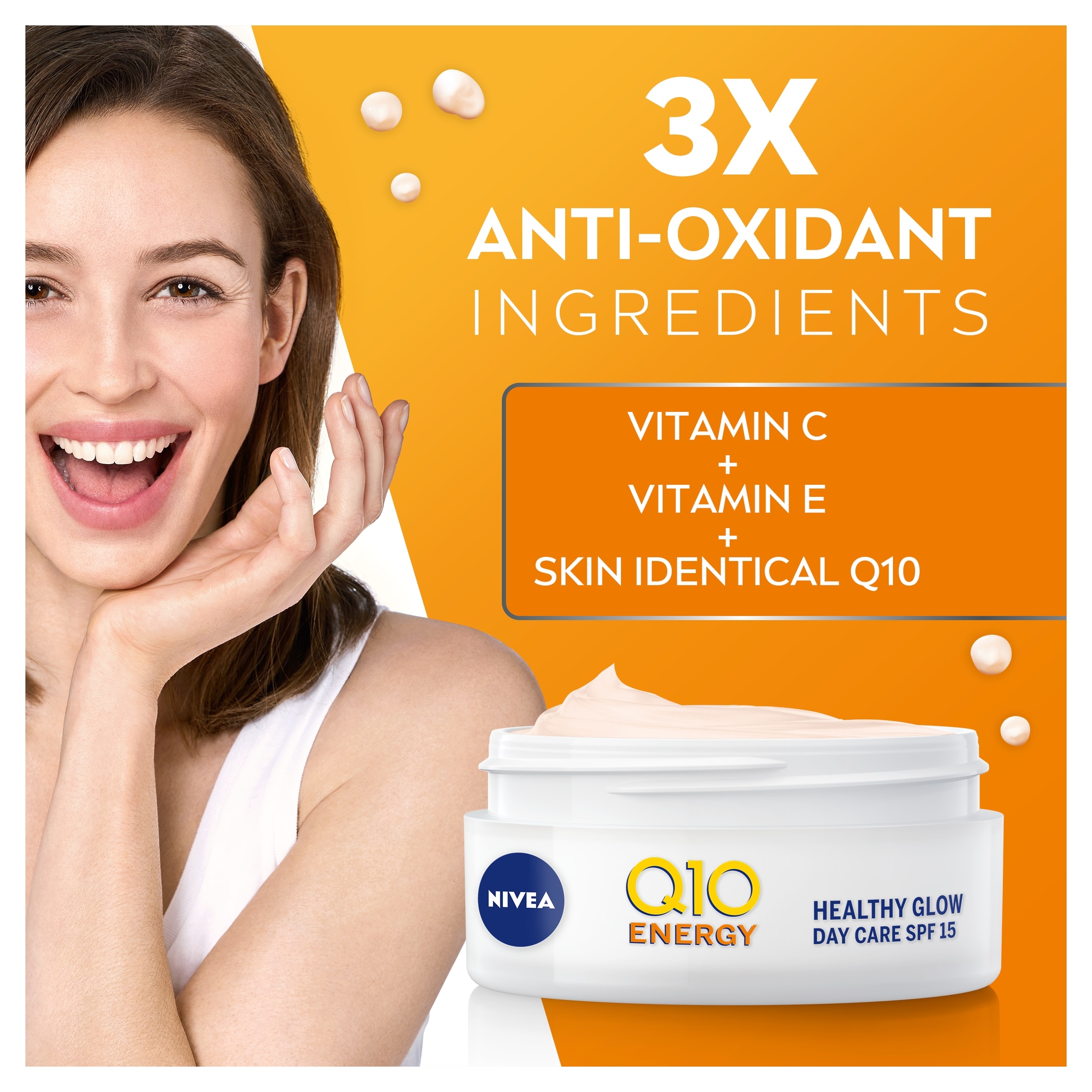 NIVEA Q10 Energy Day Cream Moisturiser SPF15 50ml thumbnail 5