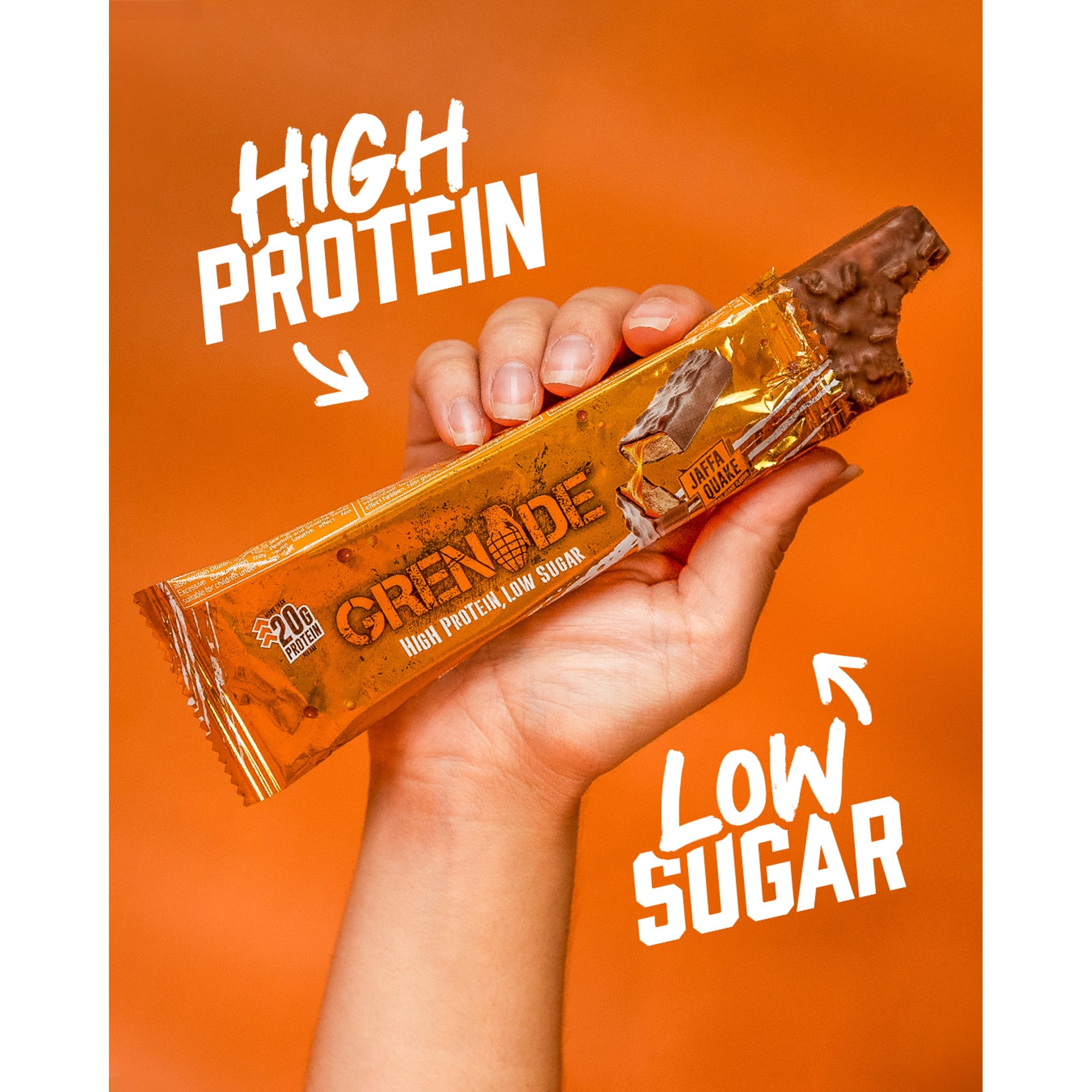Grenade Carb Killa Protein Bar - Jaffa Quake Chocolate Orange 60g thumbnail 2