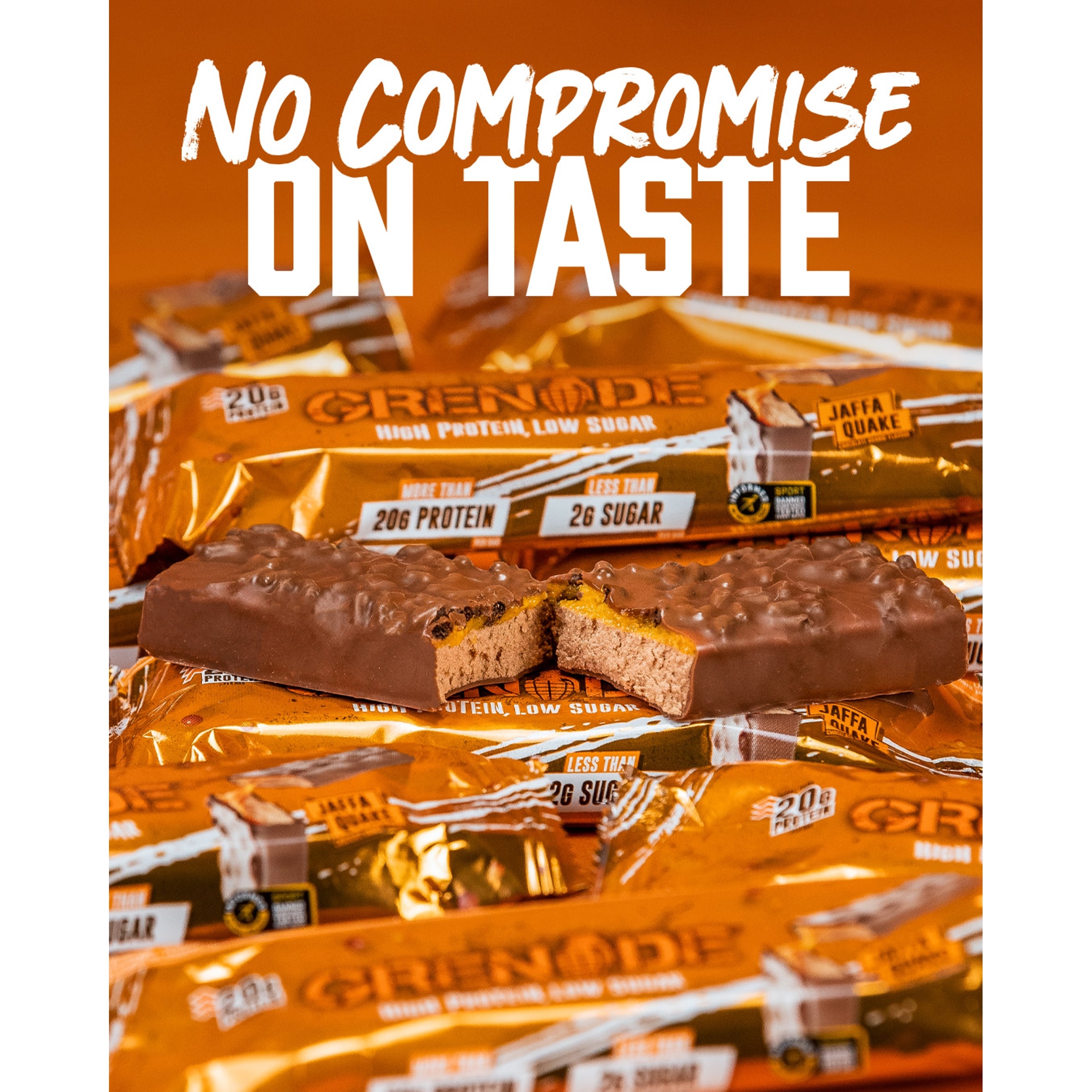 Grenade Carb Killa Protein Bar - Jaffa Quake Chocolate Orange 60g thumbnail 4