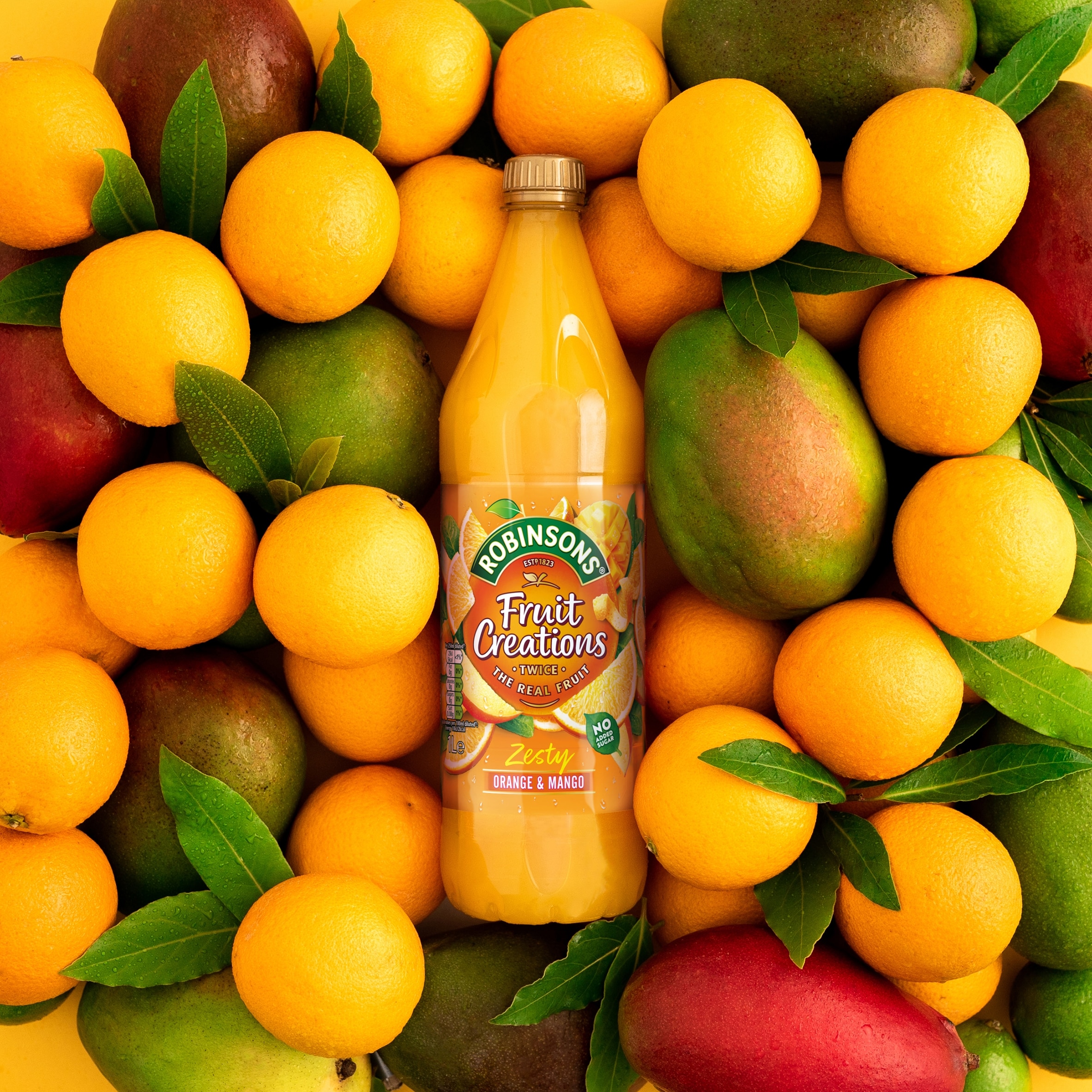 Robinsons Fruit Creations Orange & Mango Squash 1L thumbnail 2