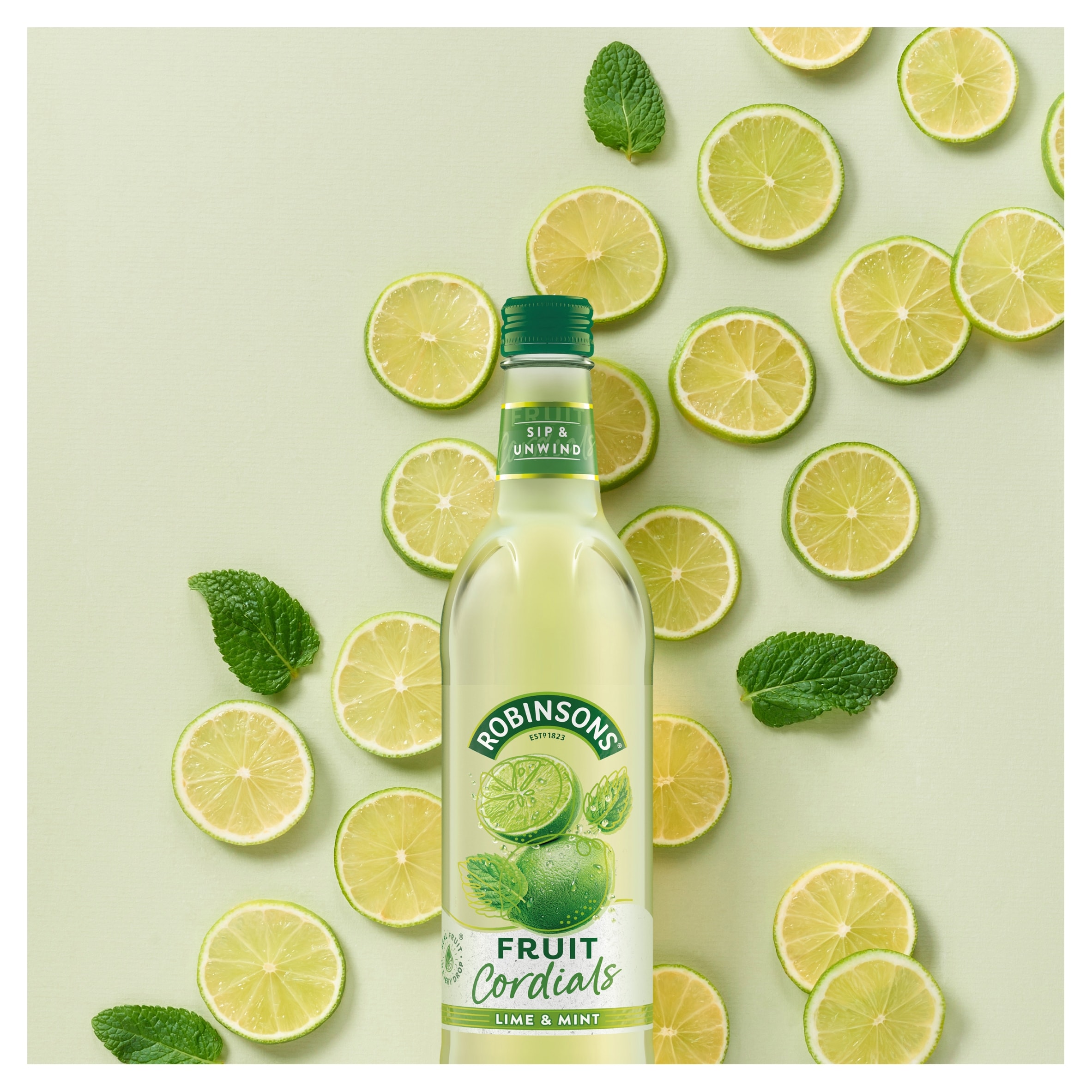 Robinsons Crushed Lime & Mint Fruit Cordial 500ml thumbnail 2