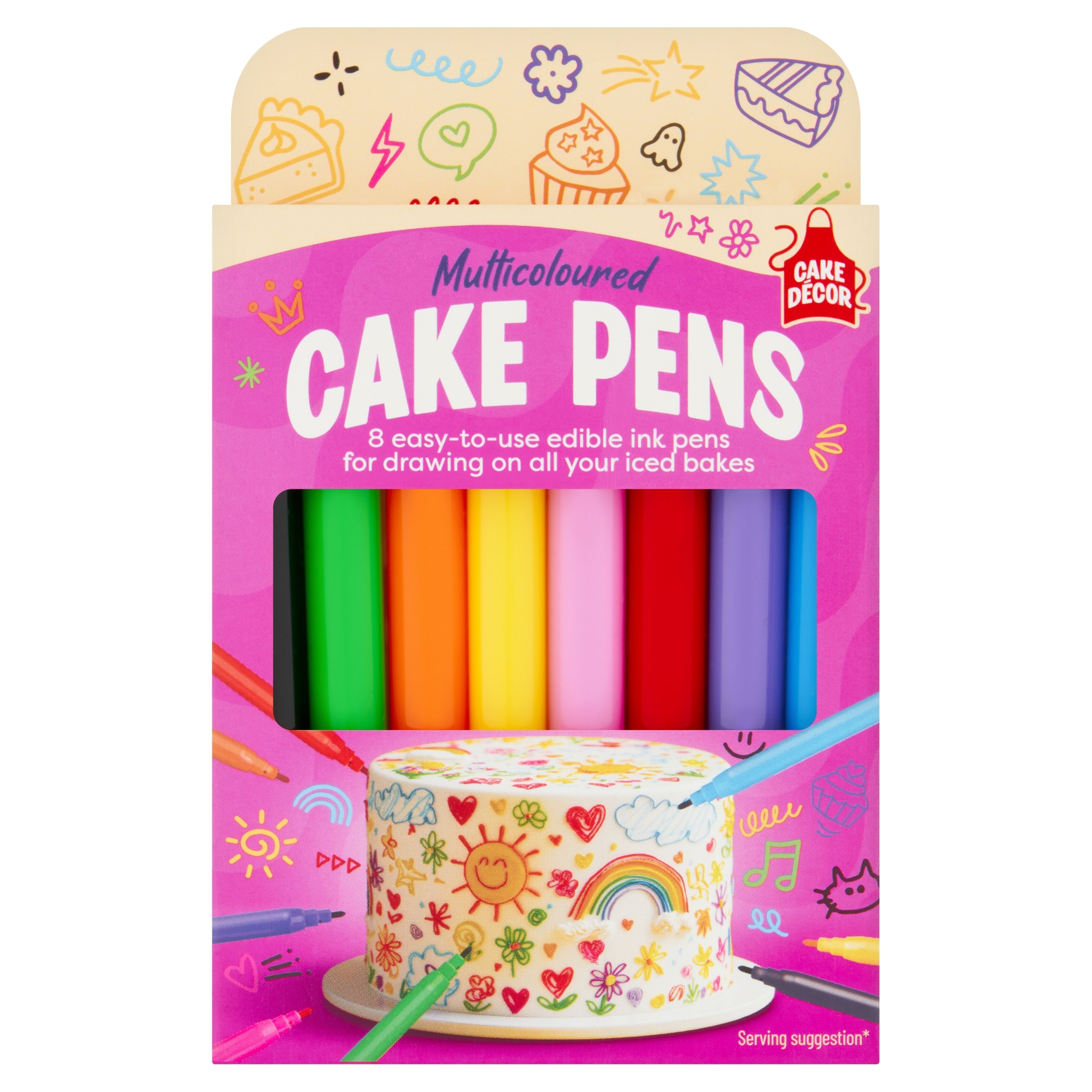Cake Decor Cake Pens 8 Colours