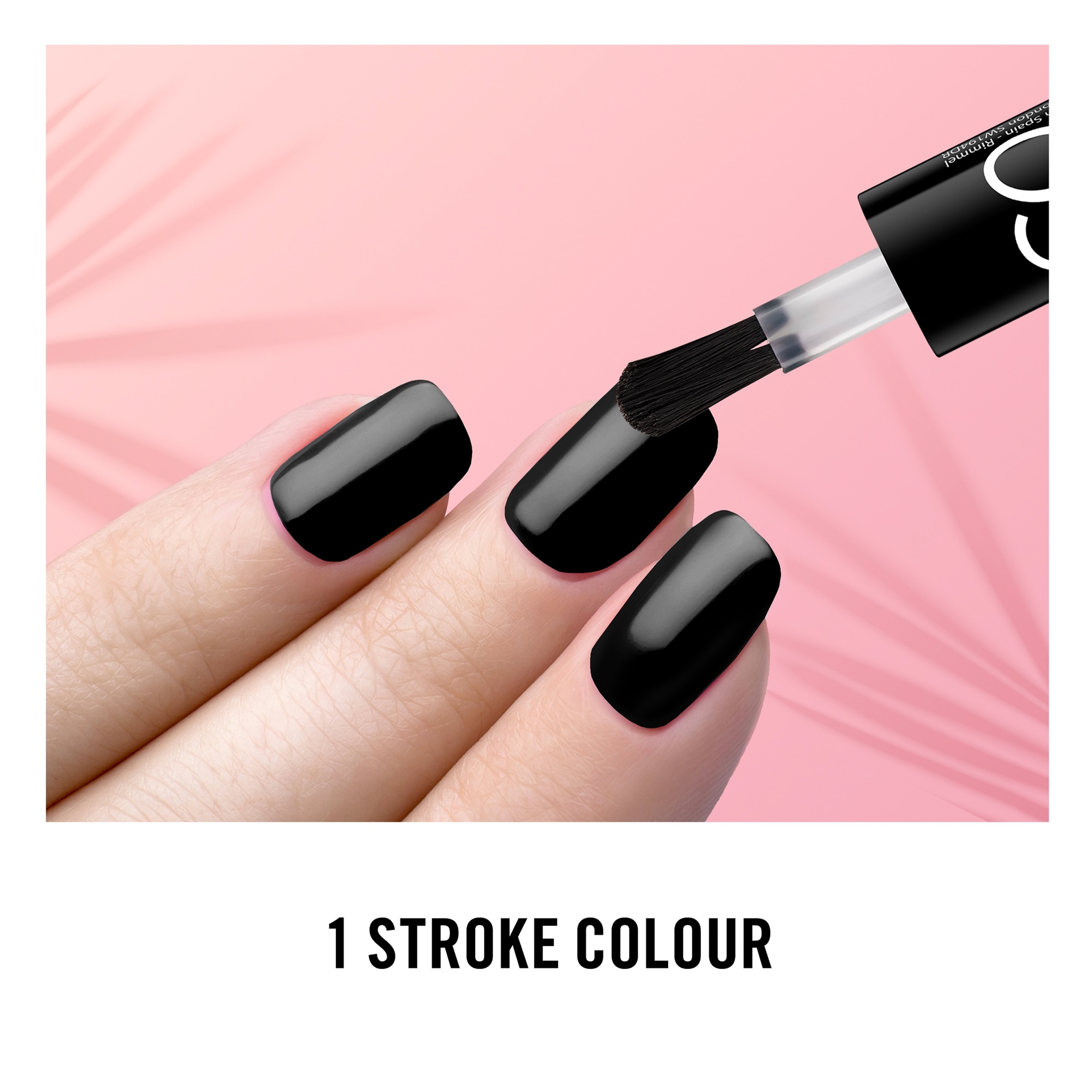 Rimmel London Rita Ora Nail Polish - Rita's Black 8ml thumbnail 2