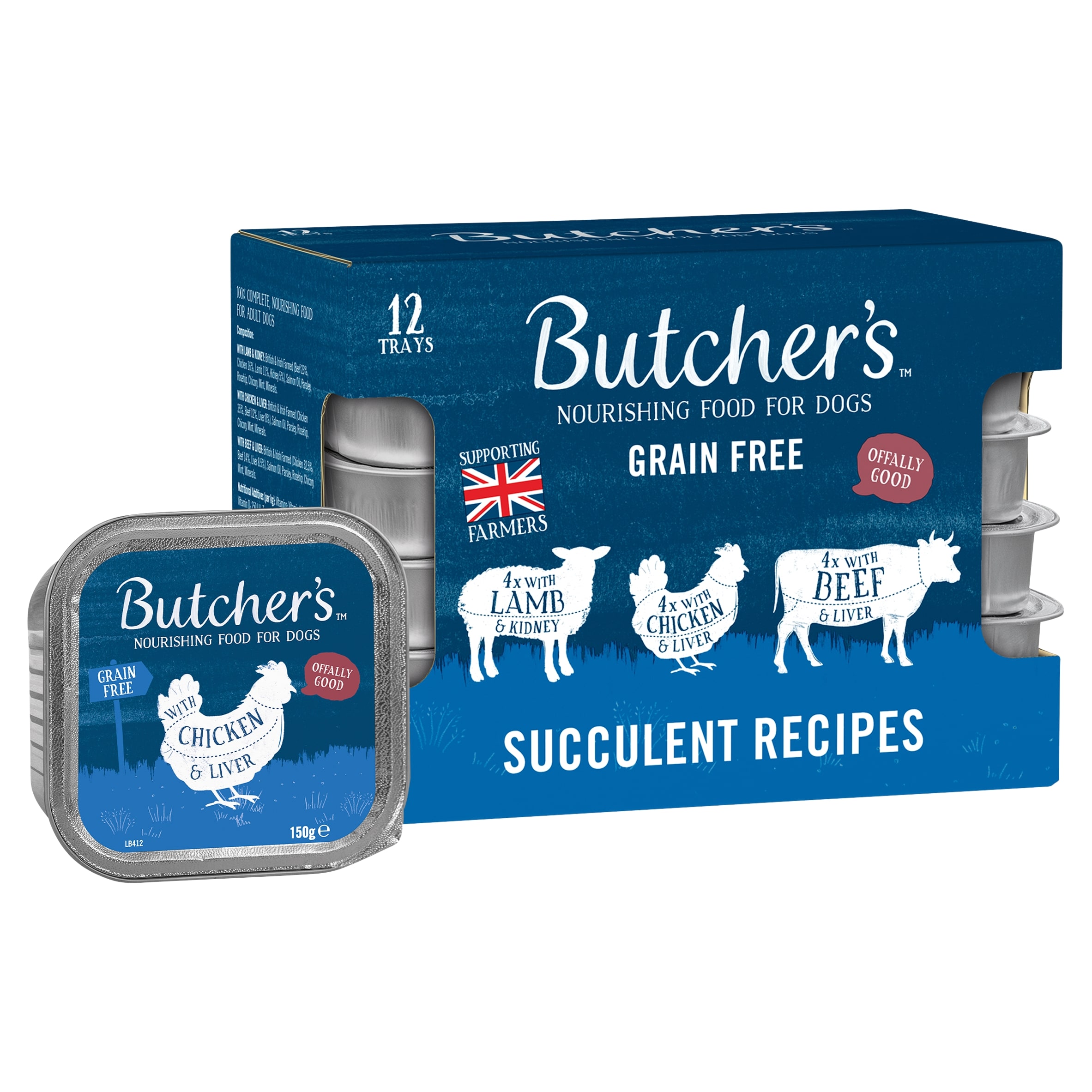 Butchers Succulent 12X150g Foiltray thumbnail 2