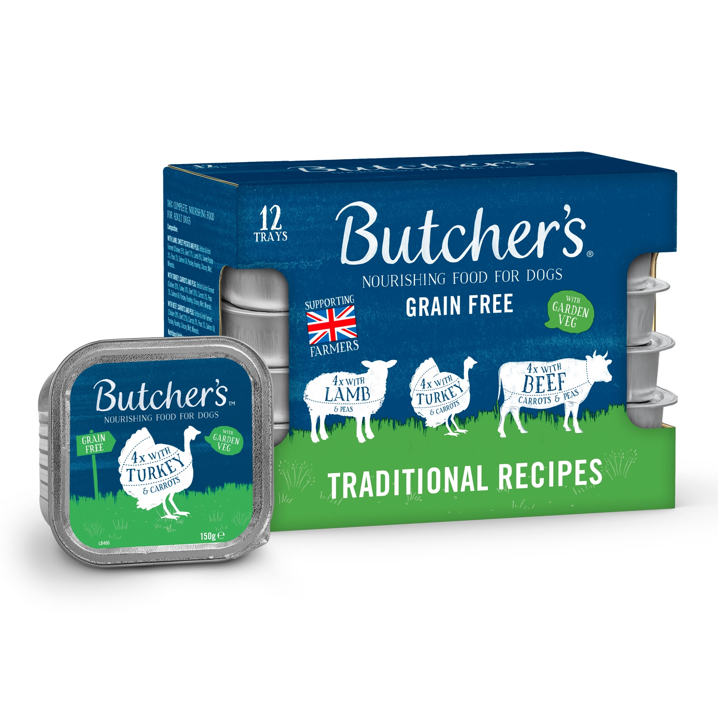 Butchers Traditional Recipe 12X150g Foiltray thumbnail 2
