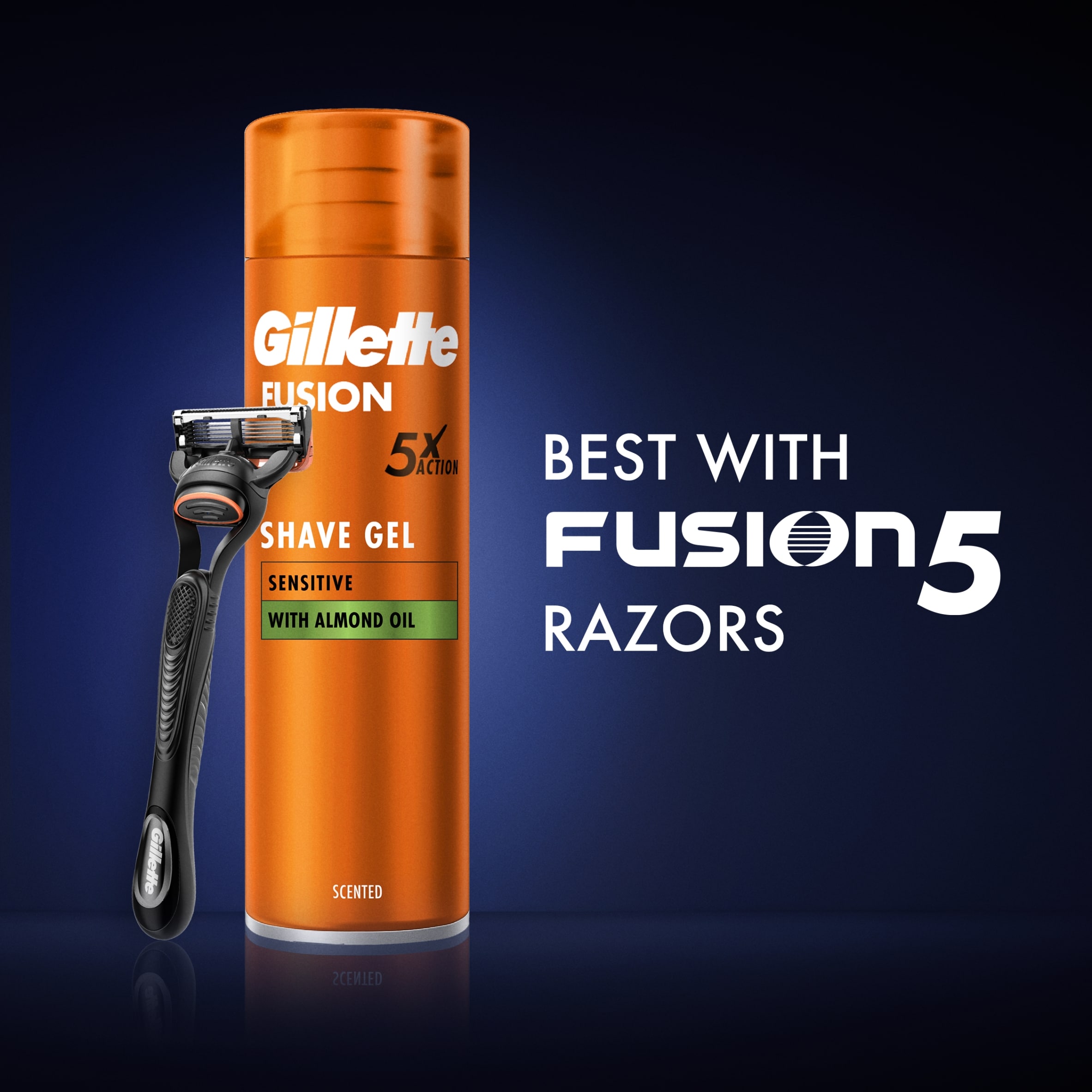 Gillette Fusion 5 Ultra Sensitive Shaving Gel 200Ml thumbnail 5